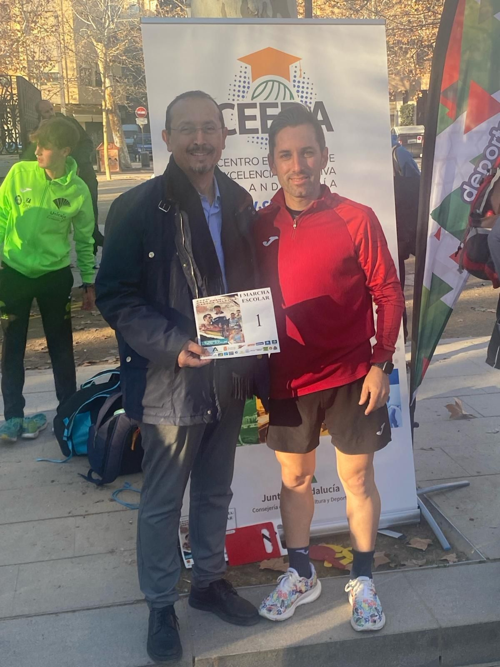 El delegado de Turismo, Cultura y Deporte, Fernando Egea, en la ‘Jornada de Promoción de la Marcha Atlética’