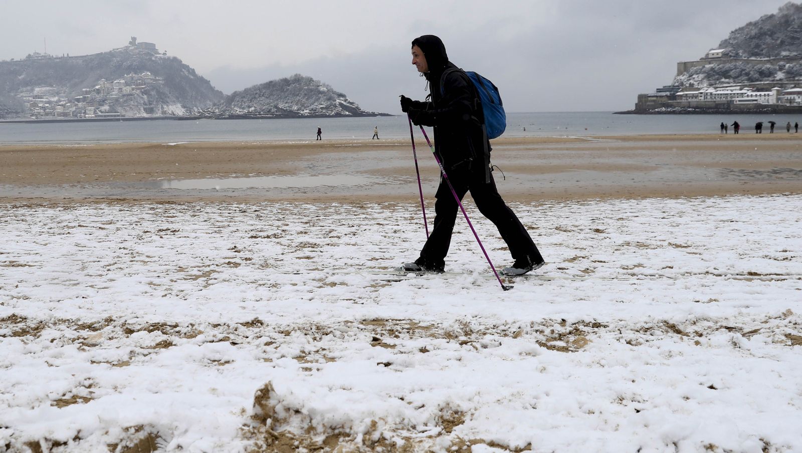 Temporal de frío y nieve en el norte del país.