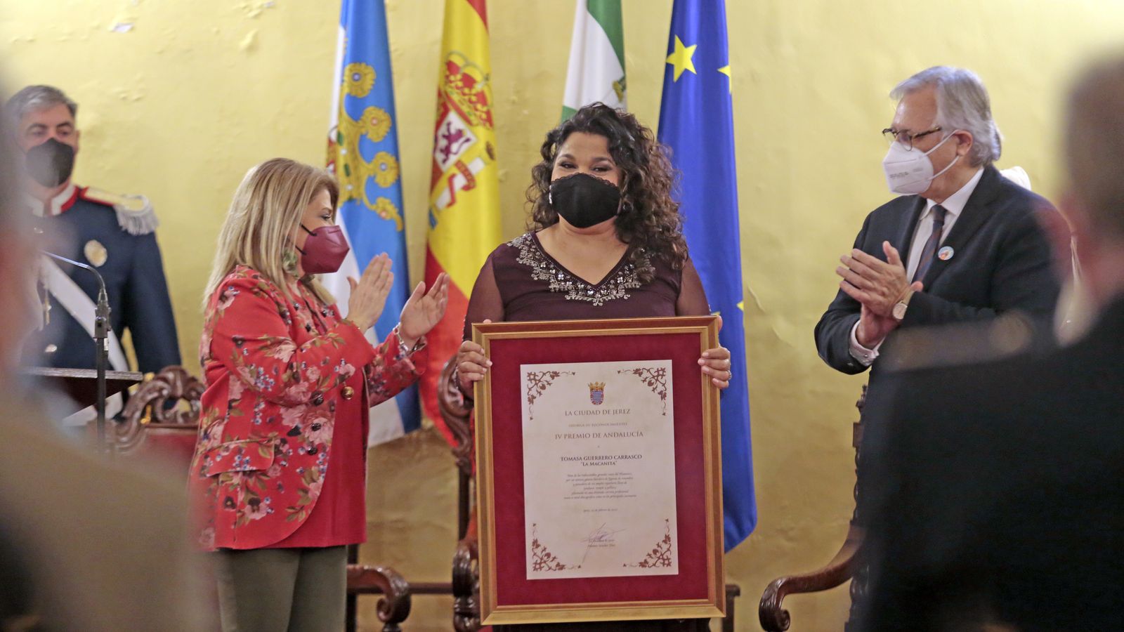 Imágenes de 'La Macanita' recibiendo el IV Premio de Andalucía en Jerez