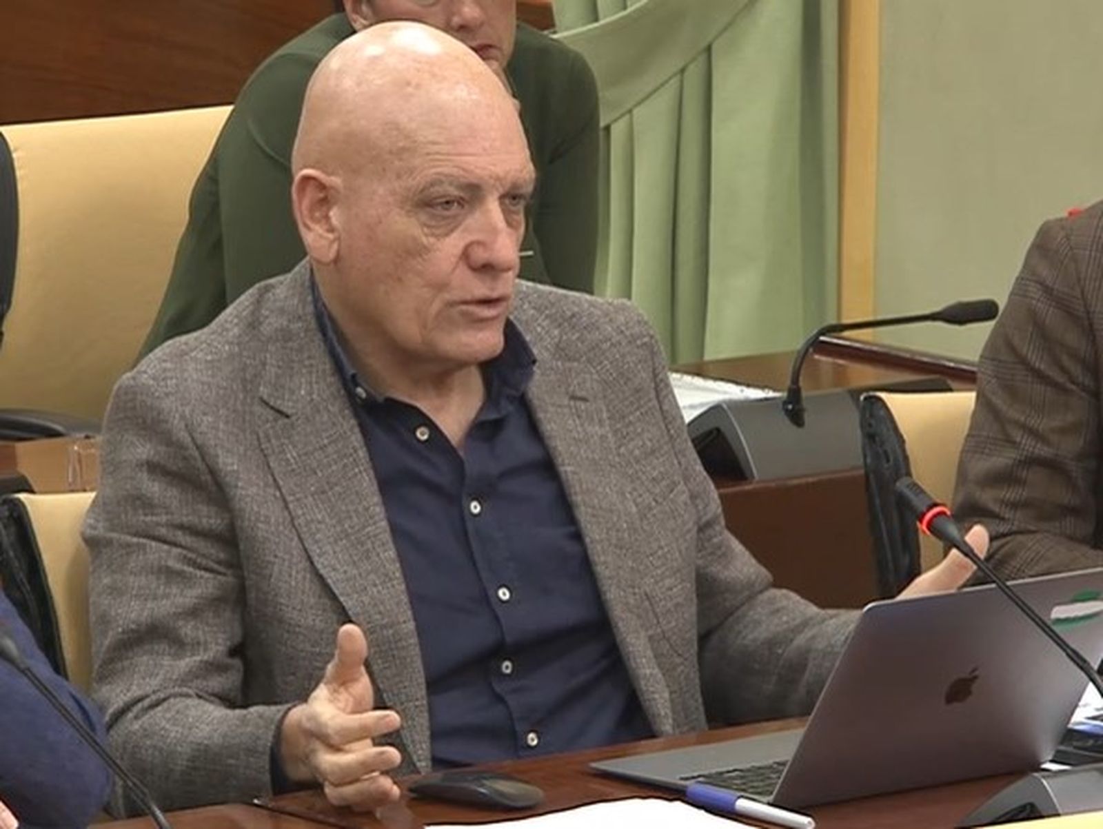 Gerardo Sánchez, en una comisión parlamentaria