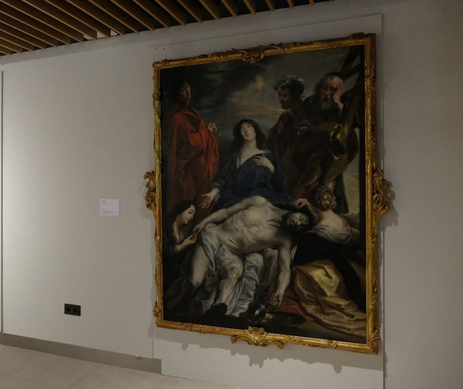 Cuadro de la Piedad de Jordaens, expuesto en Sevilla.