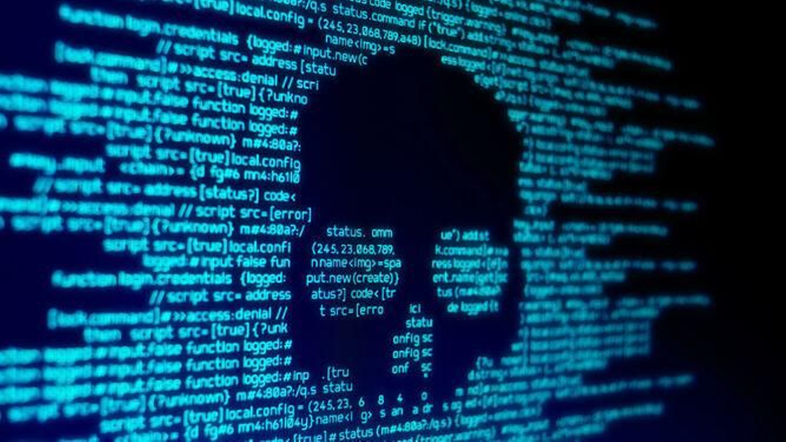 Pantalla de un ordenador 'hackeado'.