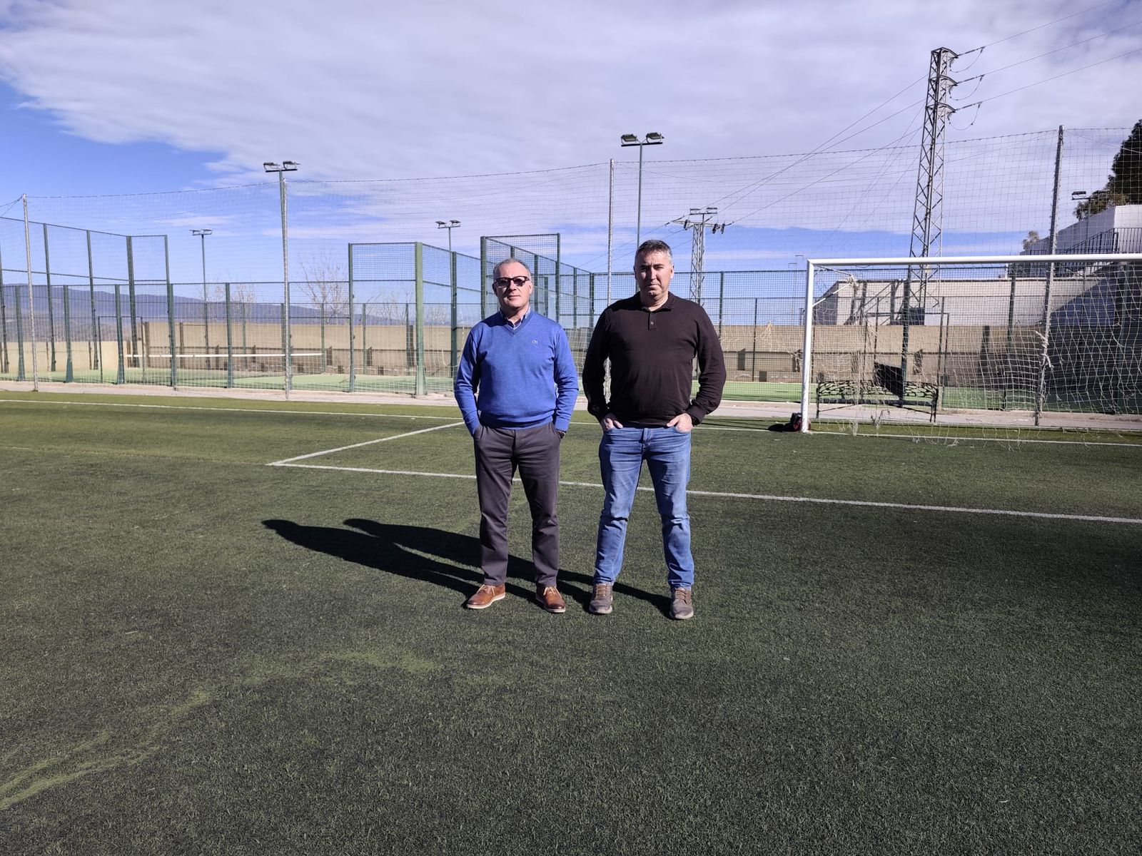 Alcalde y concejal de Deportes de Alhama de Almería