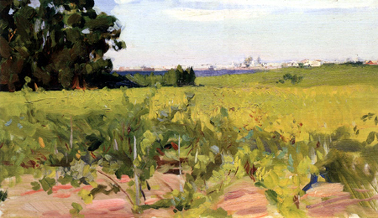 Obra titulada 'Alrededores de Sevilla', que se estima que Sorolla pudo pintar en Cádiz en 1914.