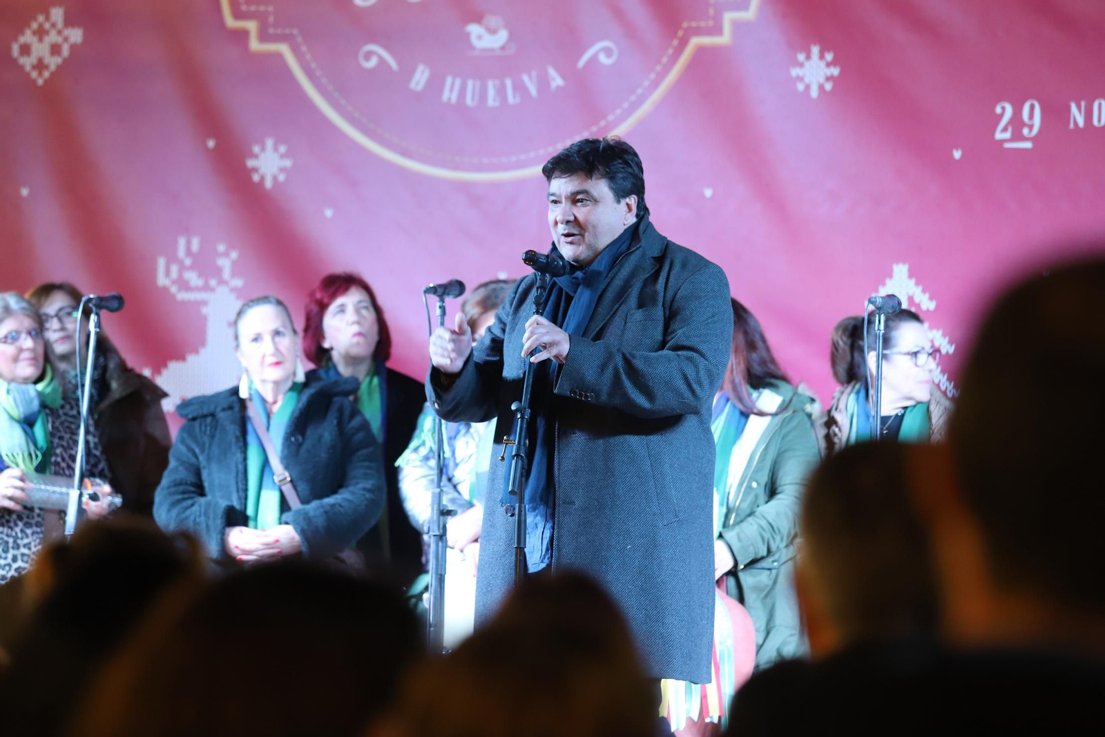 Imágenes del Cuentacuentos de Huelva Información con el alcalde Gabriel Cruz