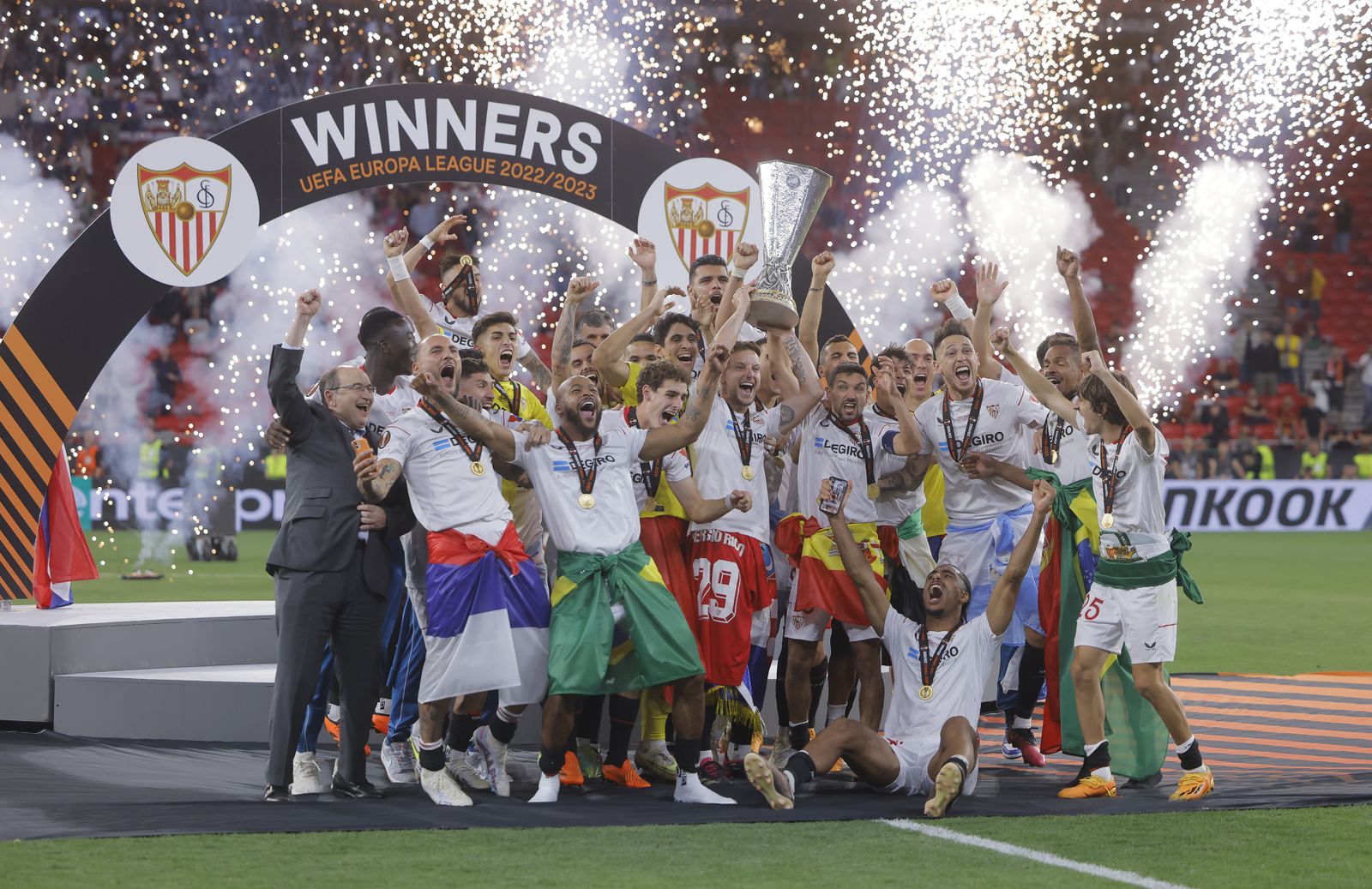 Las imágenes de la celebración del Sevilla fc