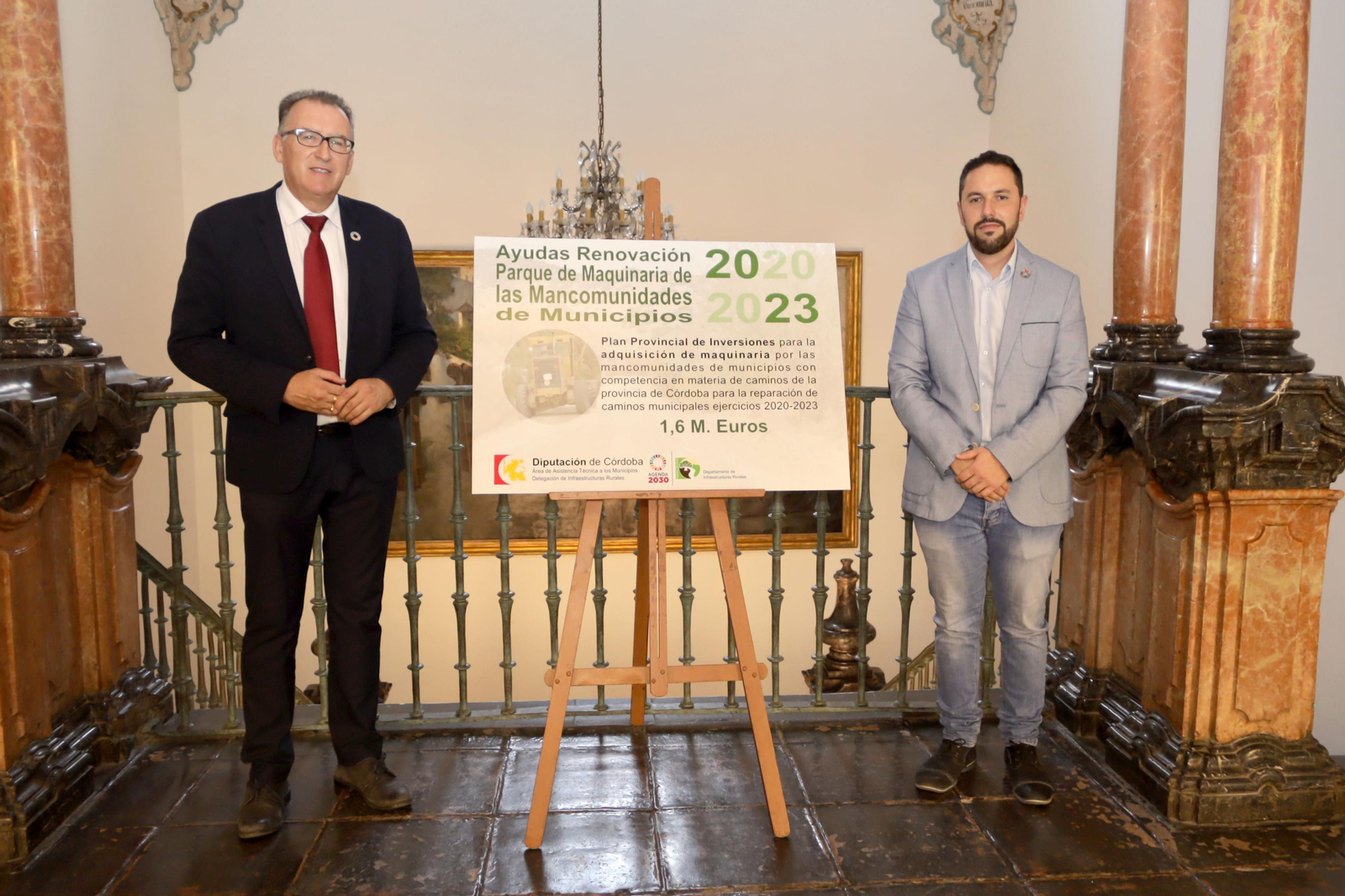 Los diputados Juan Díaz y Manuel Olmo.