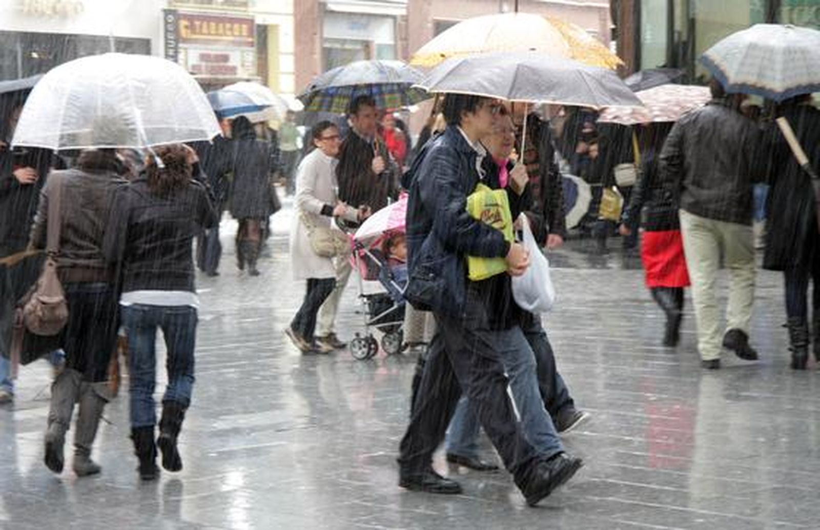 A pesar de las lluvias, la gente no ha dejado de salir a la calle para realizar las últimas compras navideñas.

Foto: J. C. Vázquez, B. Vargas y A. Pizarro