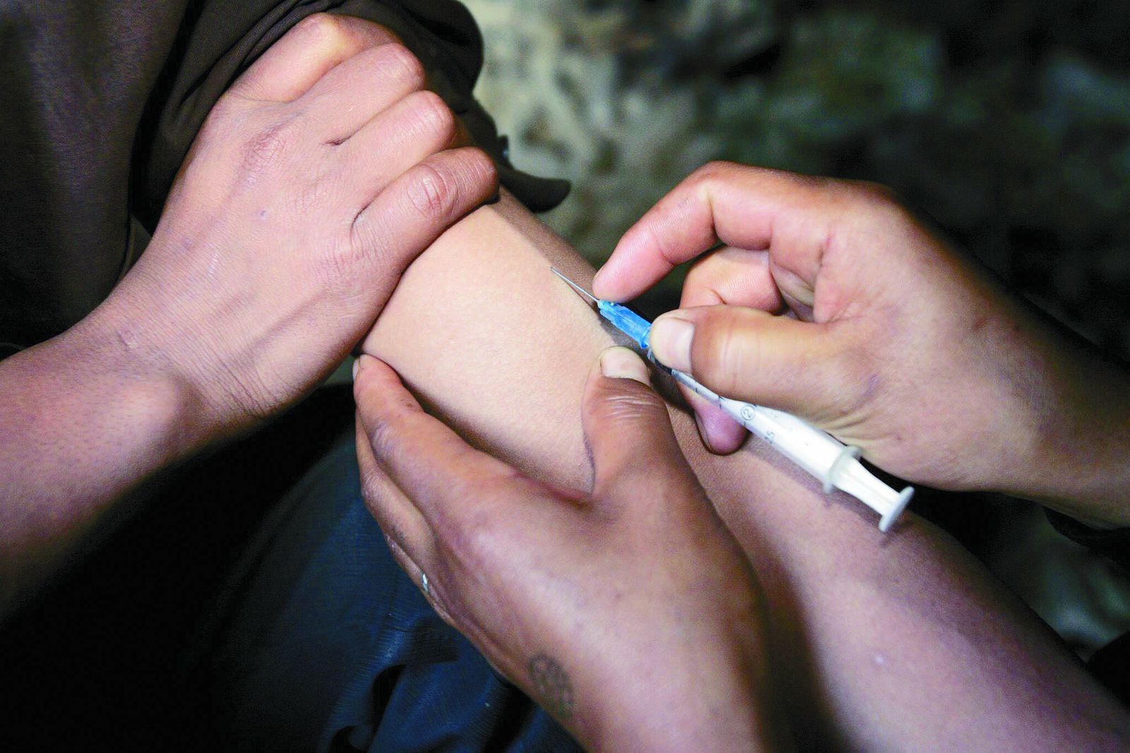 Imagen de archivo de una vacunación.