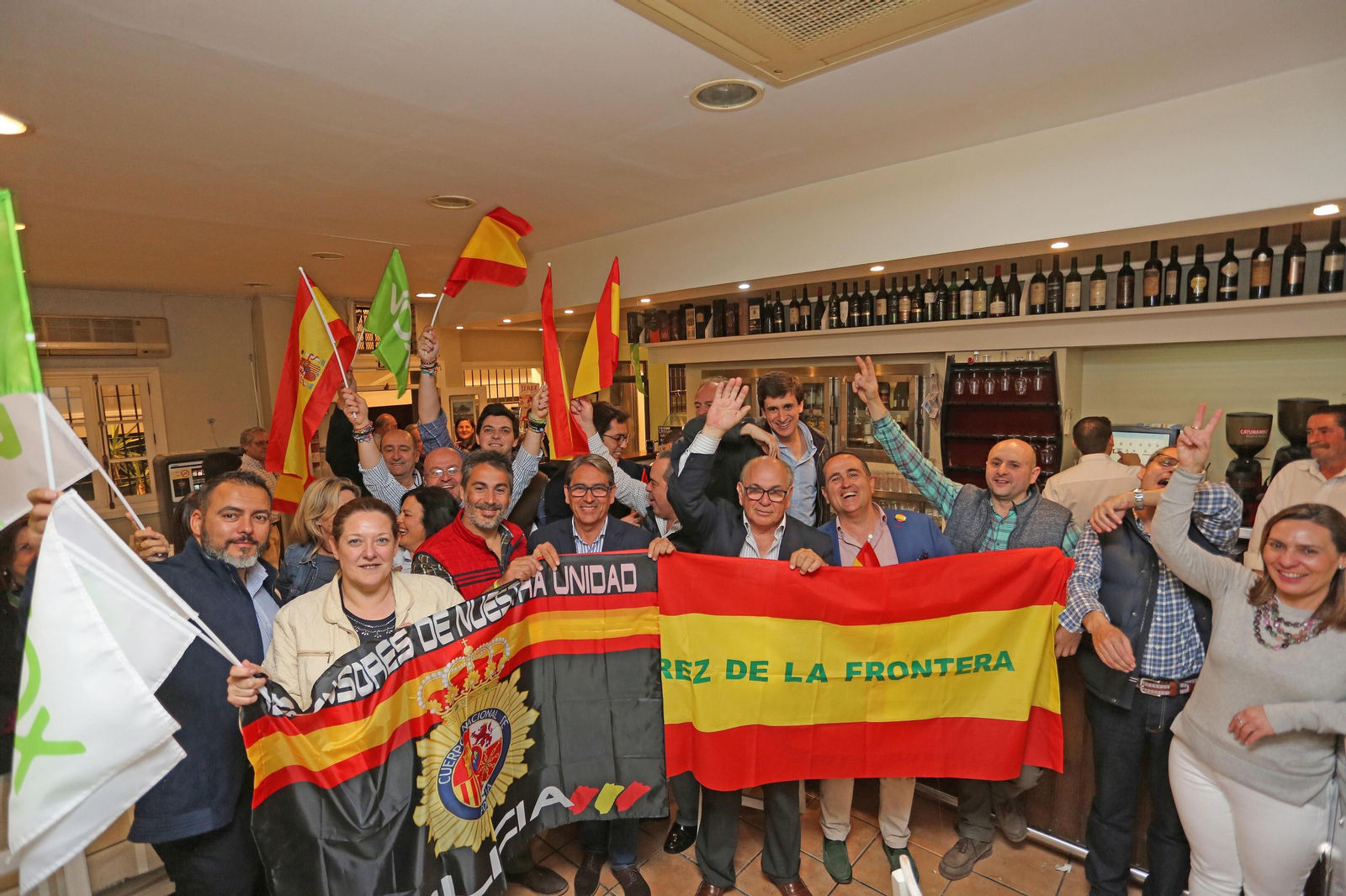 Imágenes de la noche Electoral en Jerez