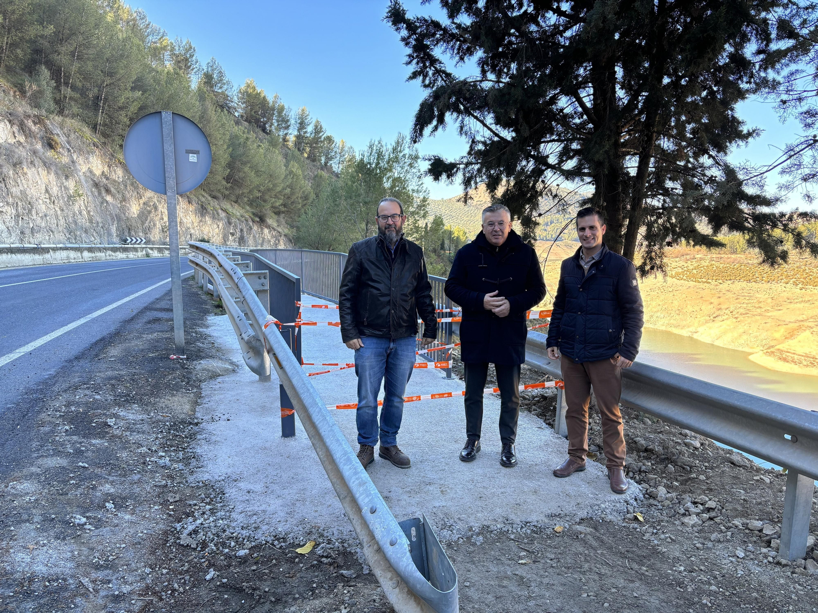 Tramo recepcionado de la pasarela.