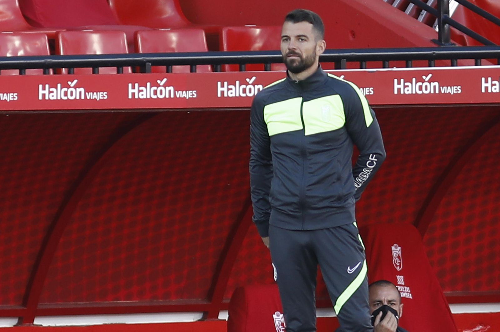 Diego Martínez, en el banquillo rojiblanco.