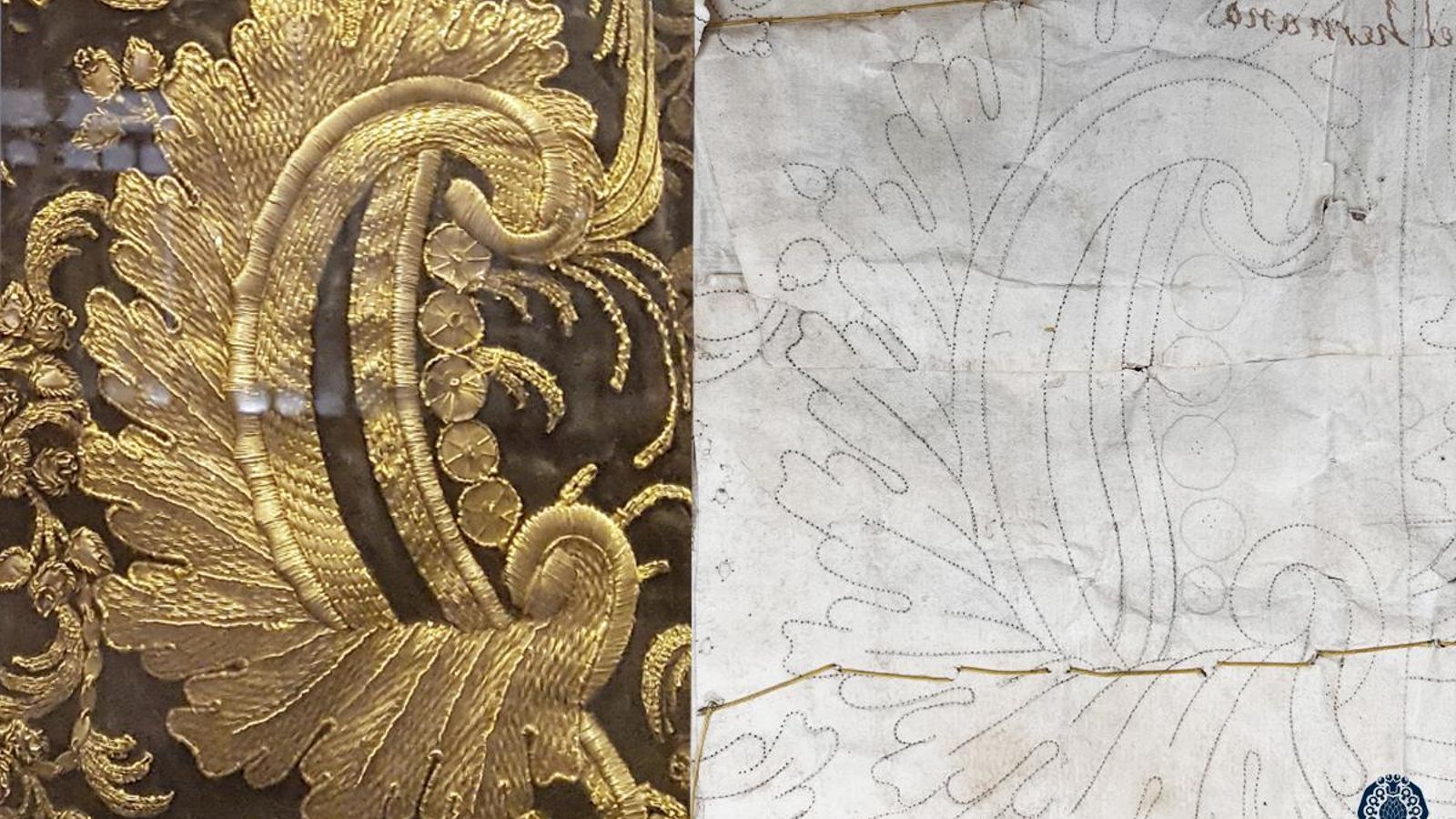 A la izquierda, el terno de difuntos; a la derecha, el diseño encontrado