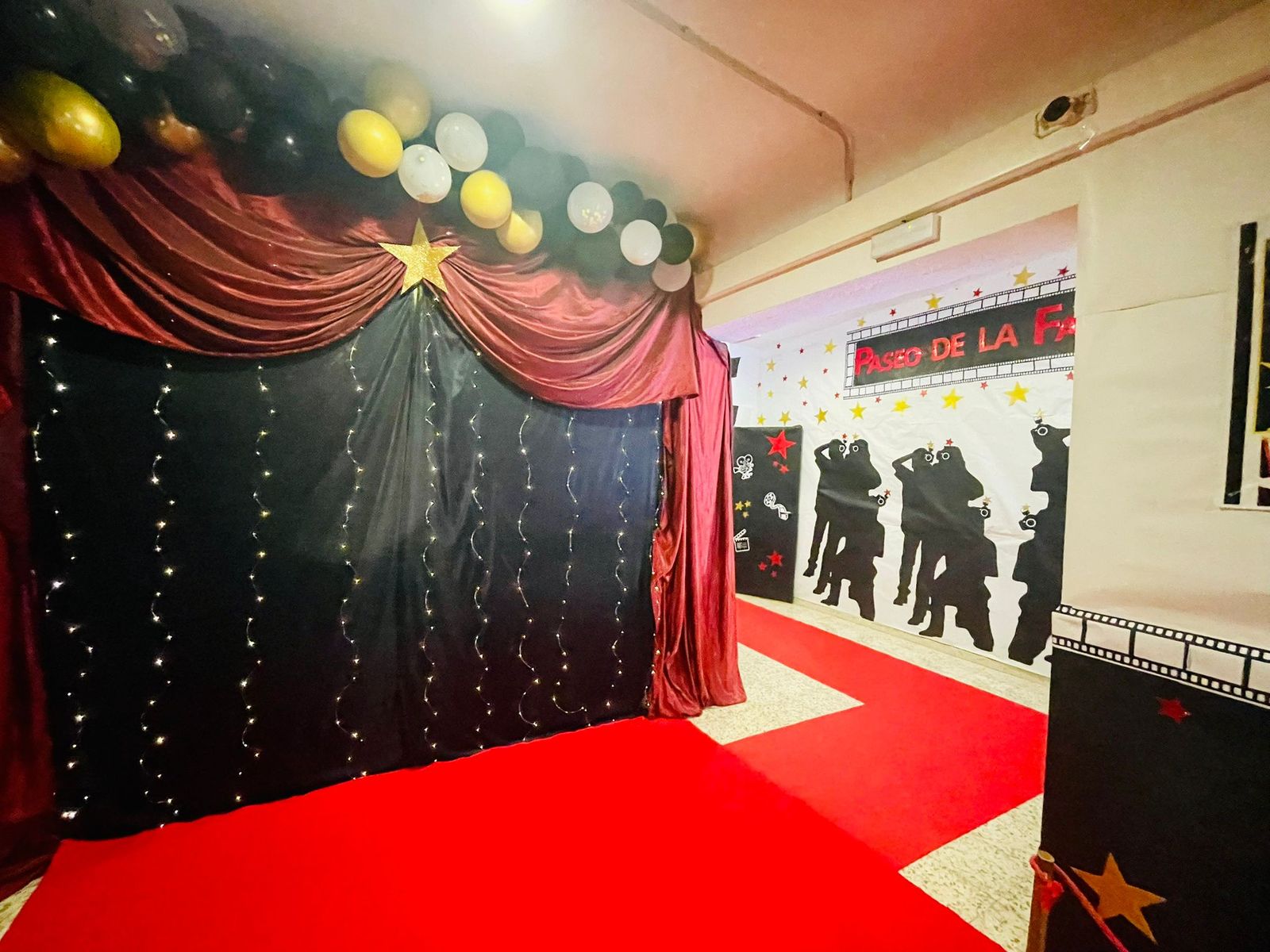 Decoración del colegio Casal Carrilla para su Gala de los Oscar, en San Fernando