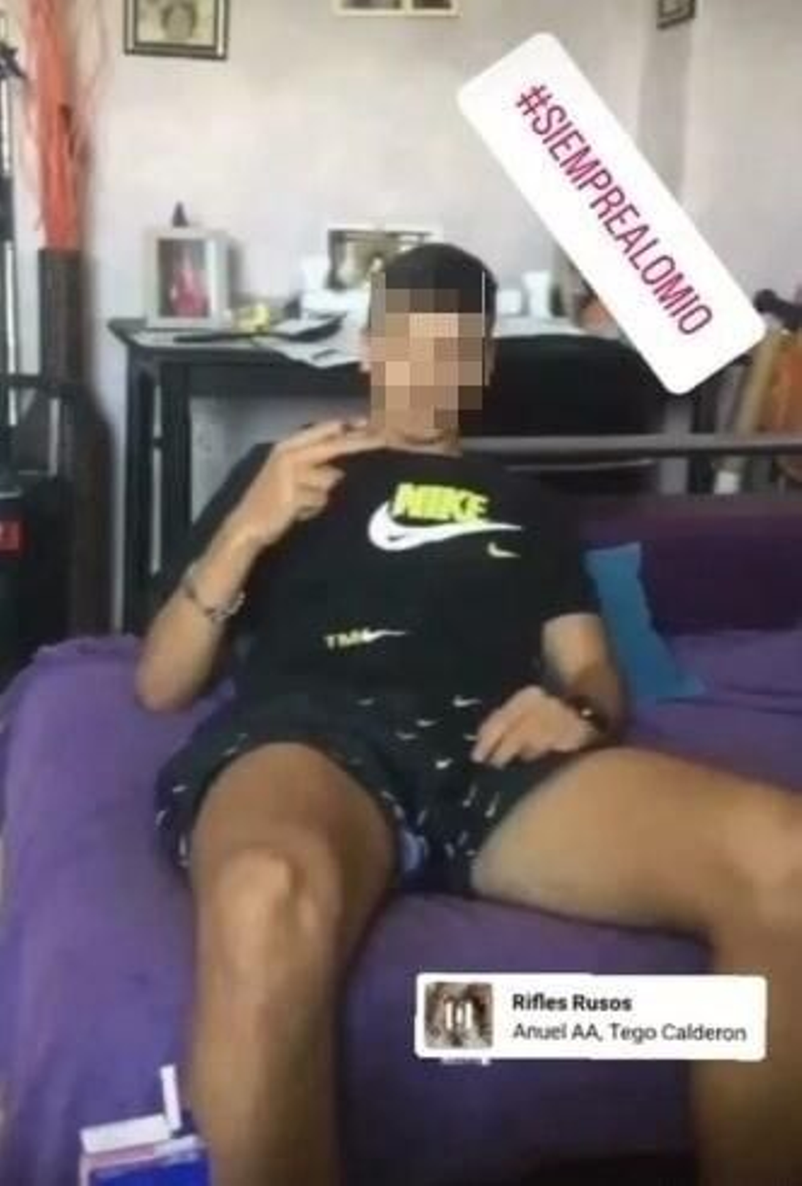 El menor, de 16 años, en una de las publicaciones que sube a Instagram.