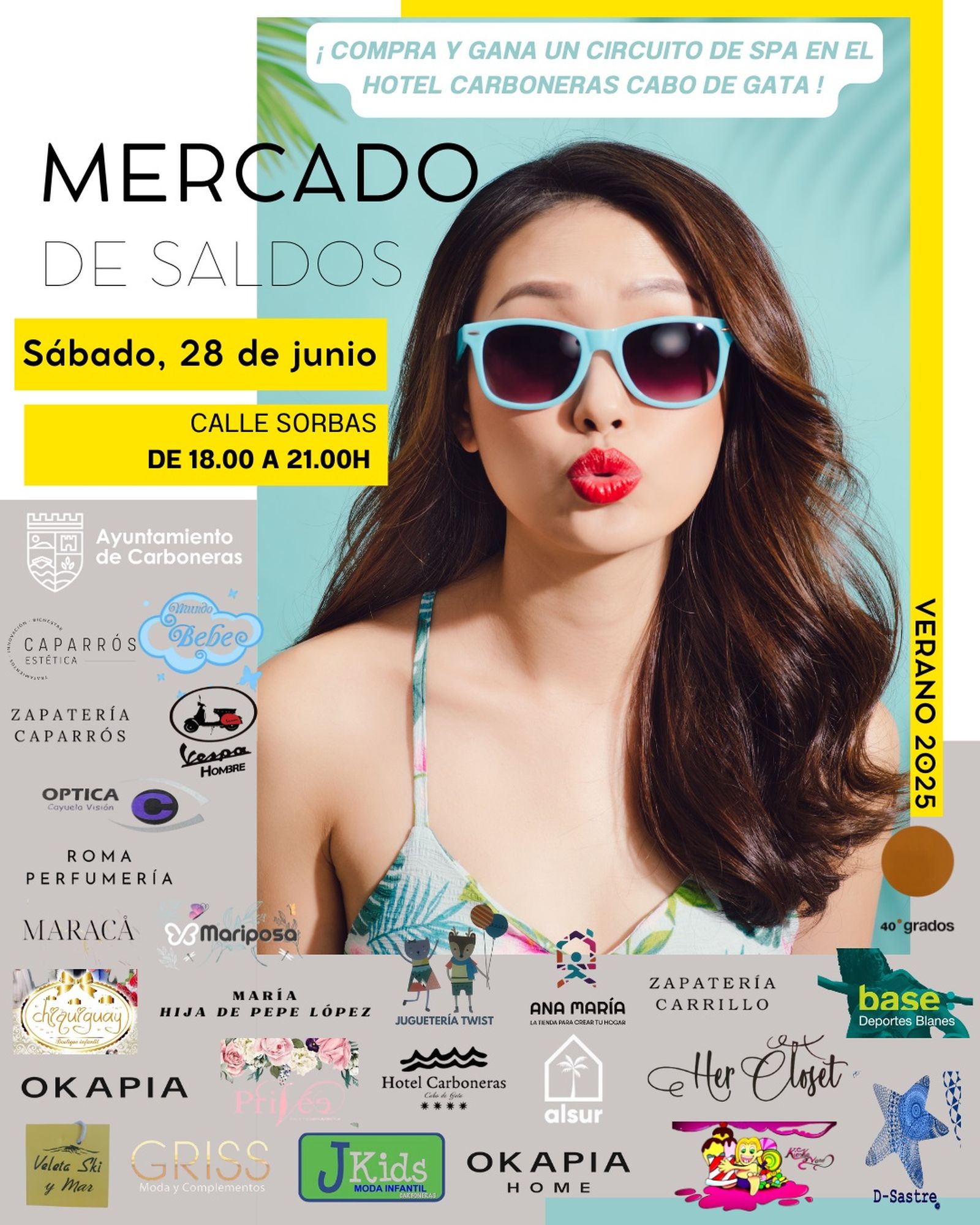 Cartel del Mercado de Saldos de Carboneras.