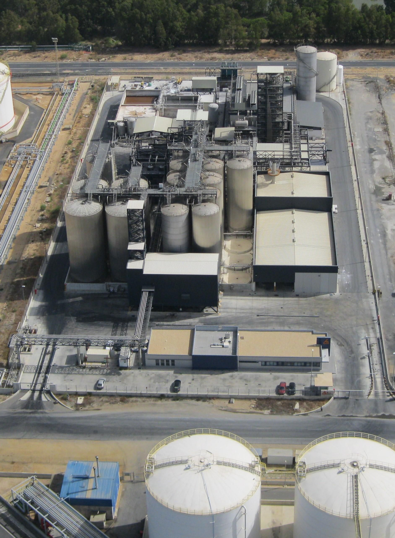 Vista aérea de las instalaciones de Lipsa.