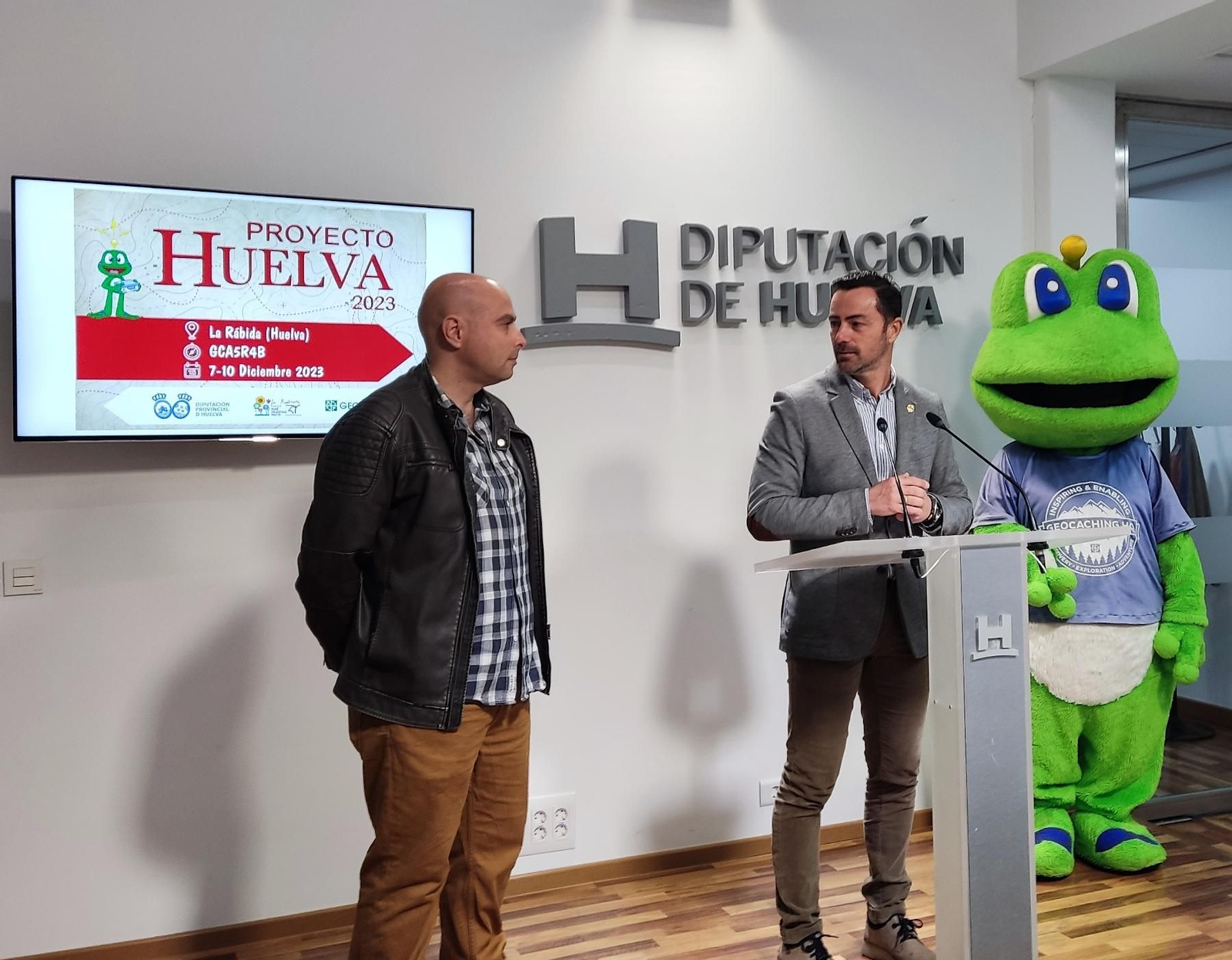 Presentación de Geocaching en la Diputación de Huelva.