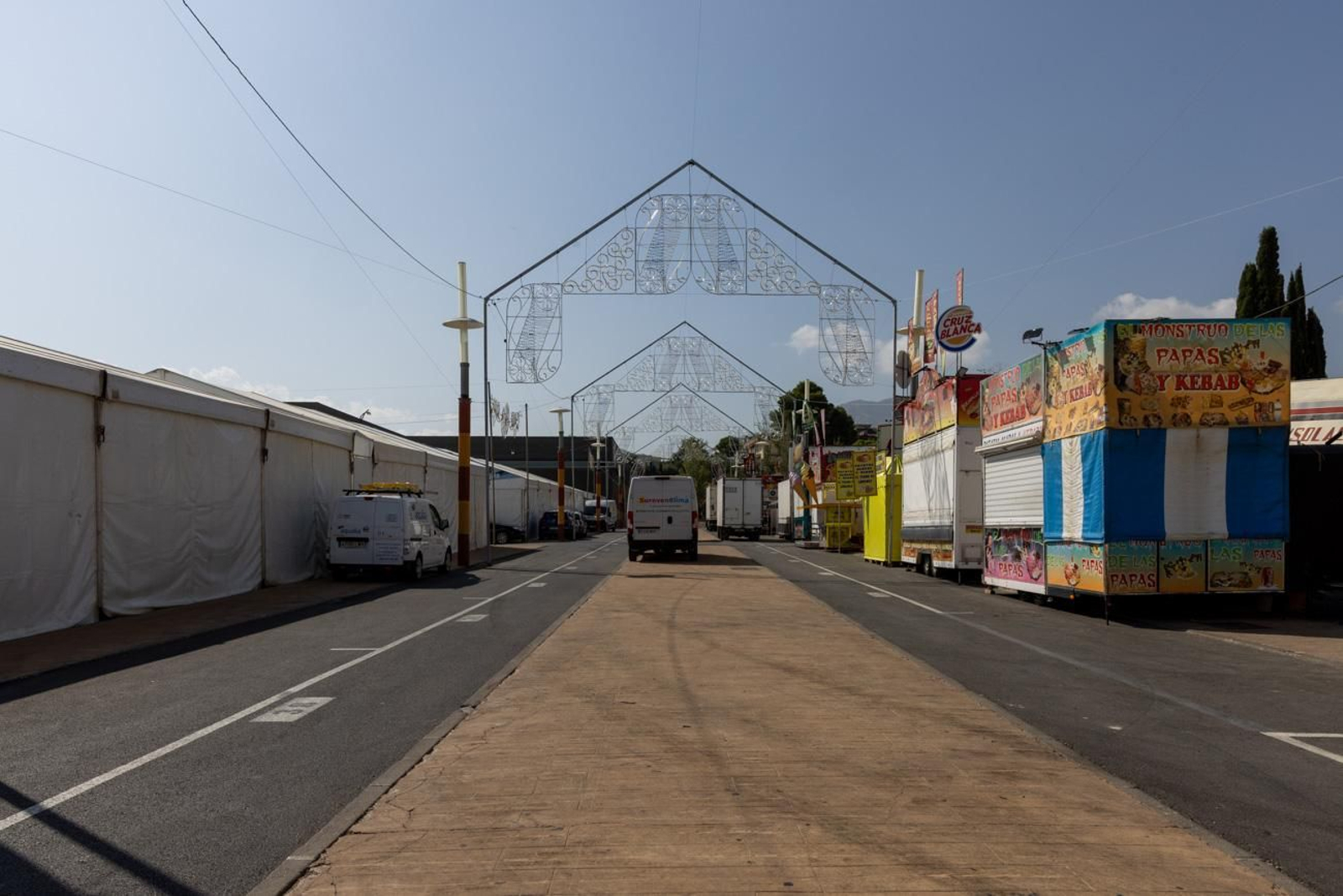 Así avanza el montaje de la feria de San Lucas