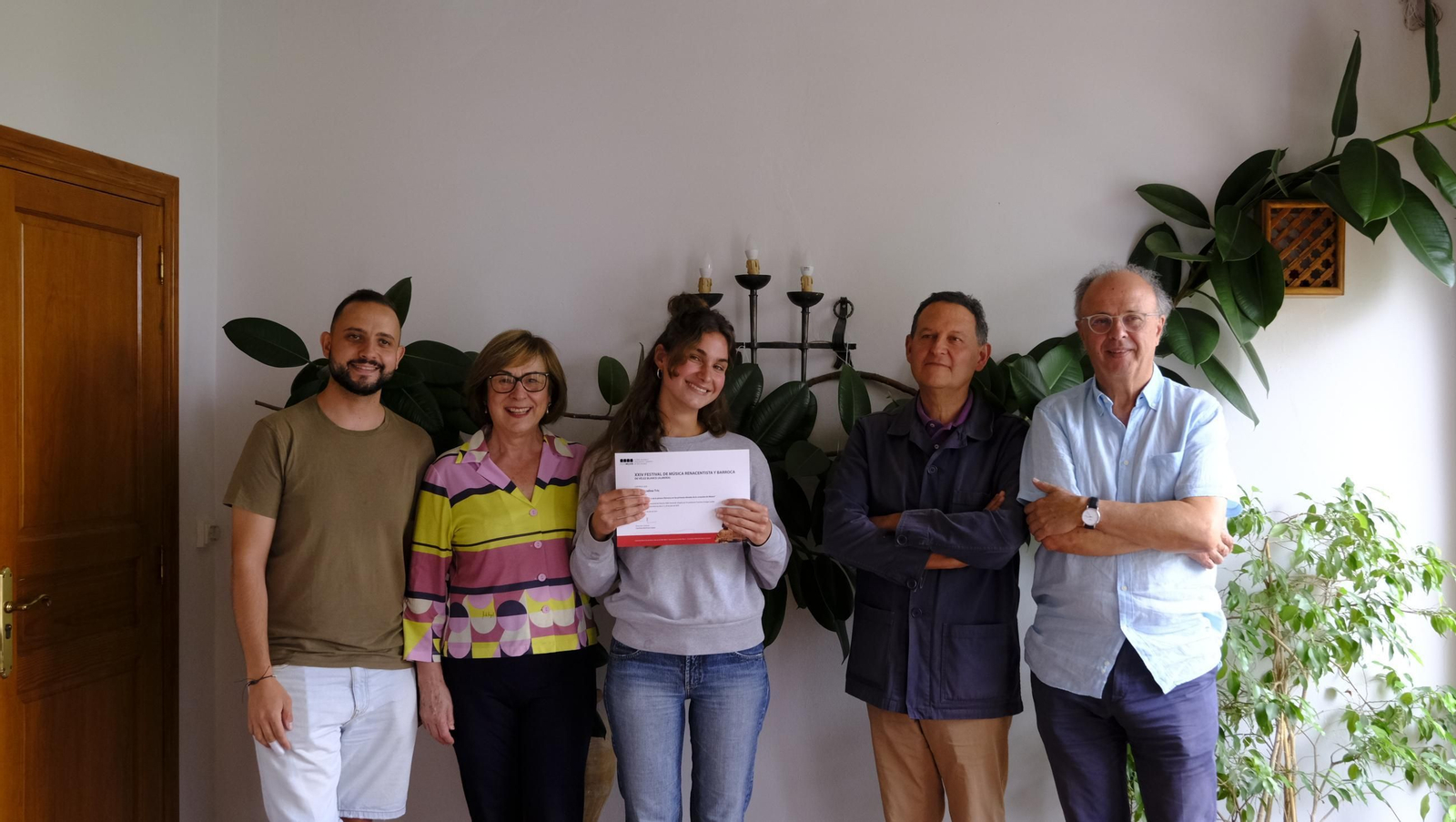 Entrega de diplomas a los alumnos del seminario de historia del Festival de Vélez Blanco