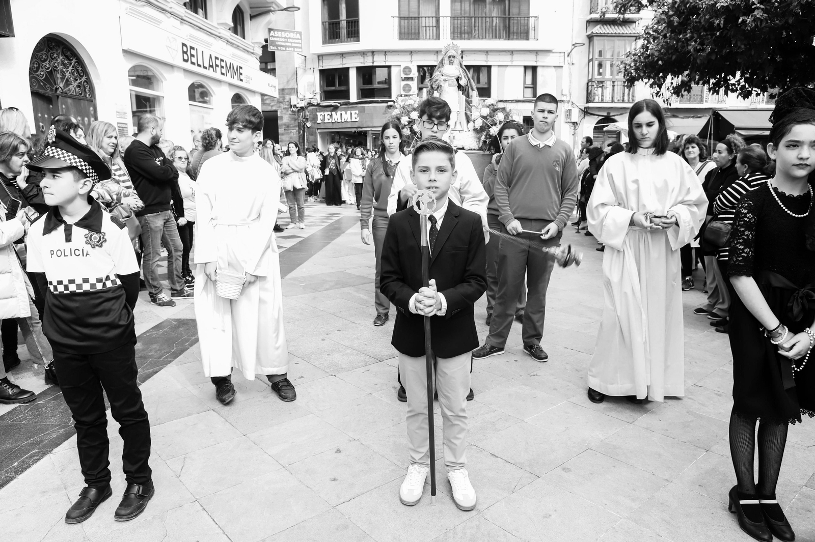 Fotos de la procesión infantil del colegio Nuestra Señora de los Milagros de Algeciras