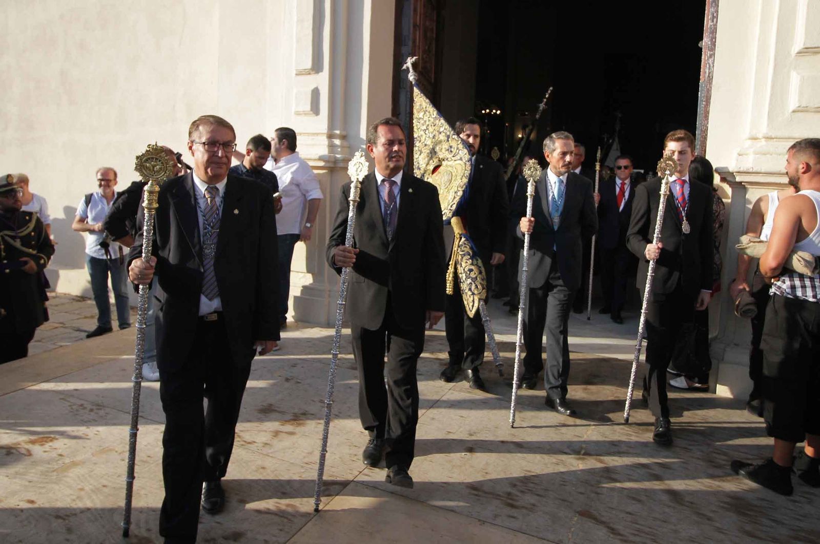Imágenes del Señor de Pasión en la procesión del centenario de la hermandad
