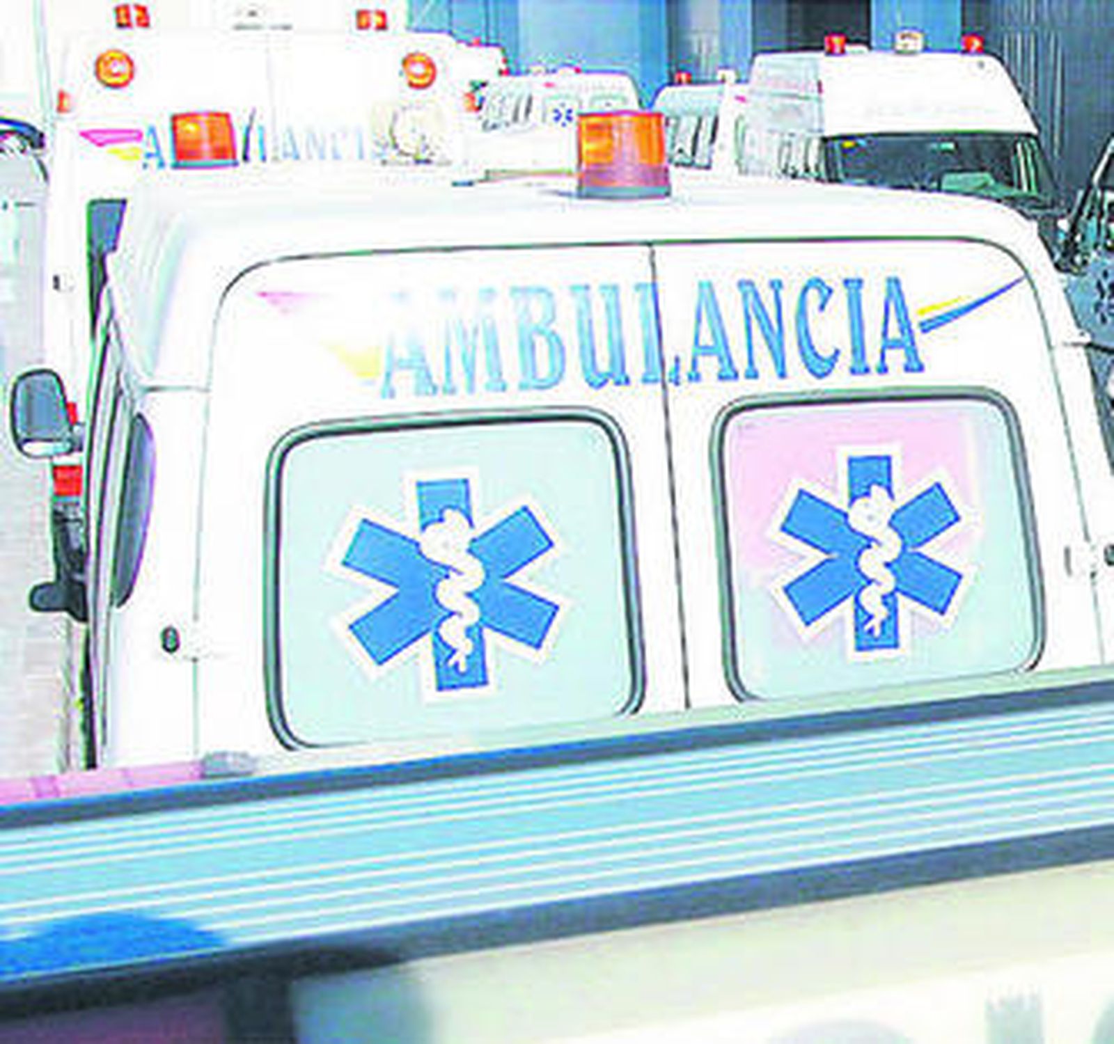 Ambulancias que prestan servicio en la ciudad.