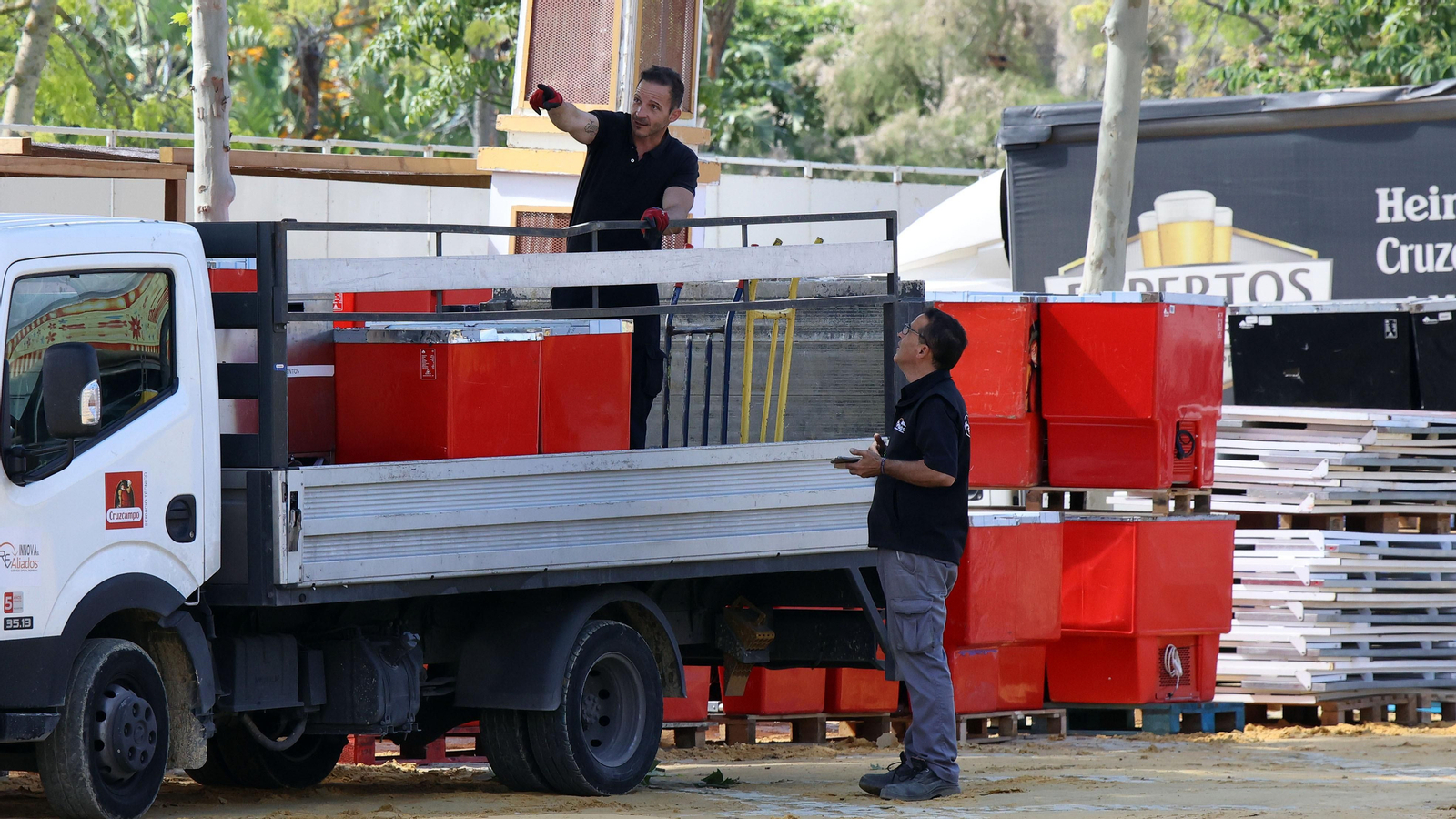 Preparativos en la Feria del Caballo 2024 de Jerez
