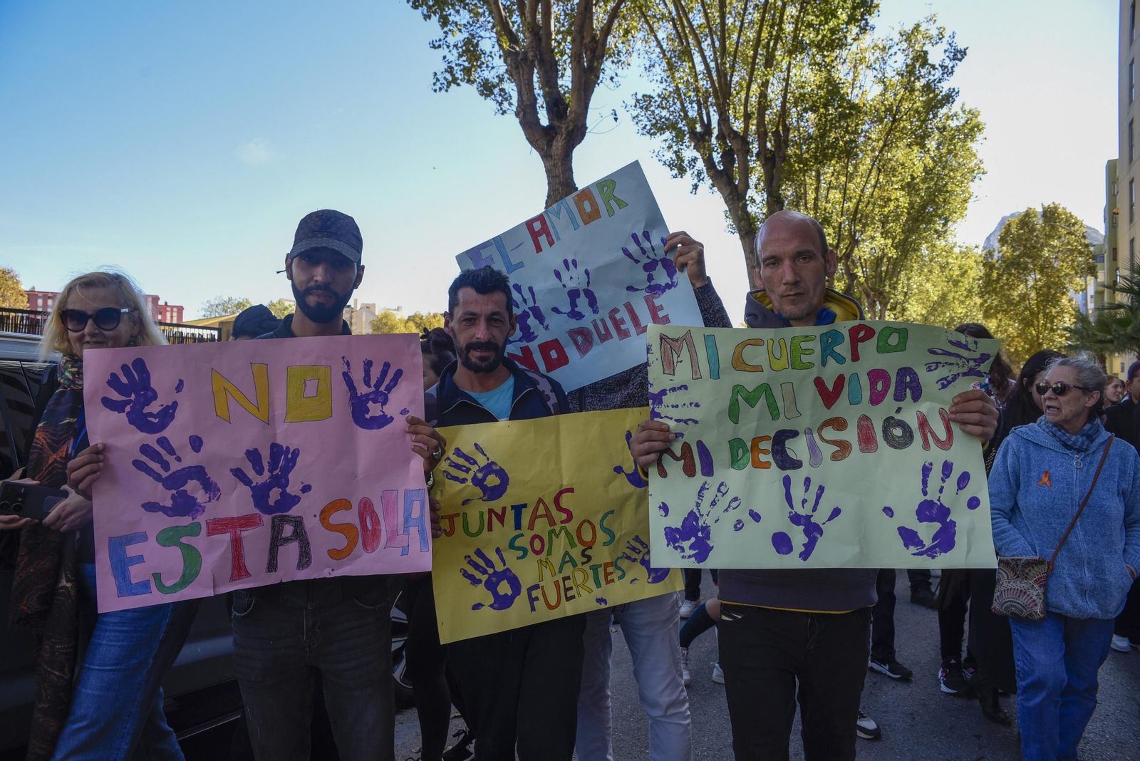 Marcha en La Línea por el 25-N, Día Internacional de la Eliminación de la Violencia contra la Mujer