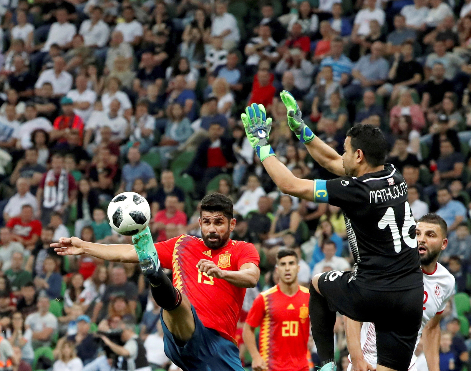 Las imágenes del España-Túnez