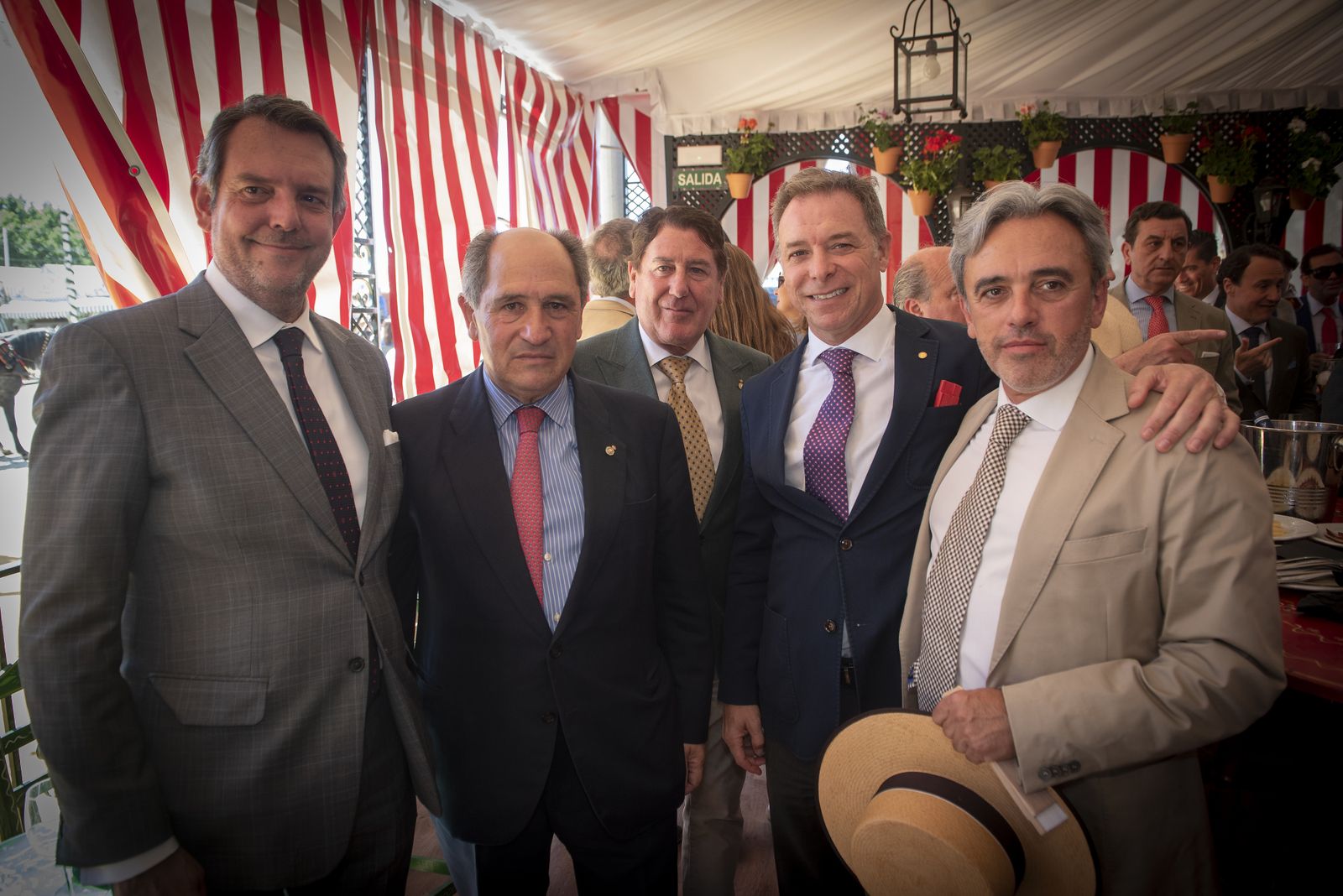 La recepción en la caseta del Santander, en imágenes