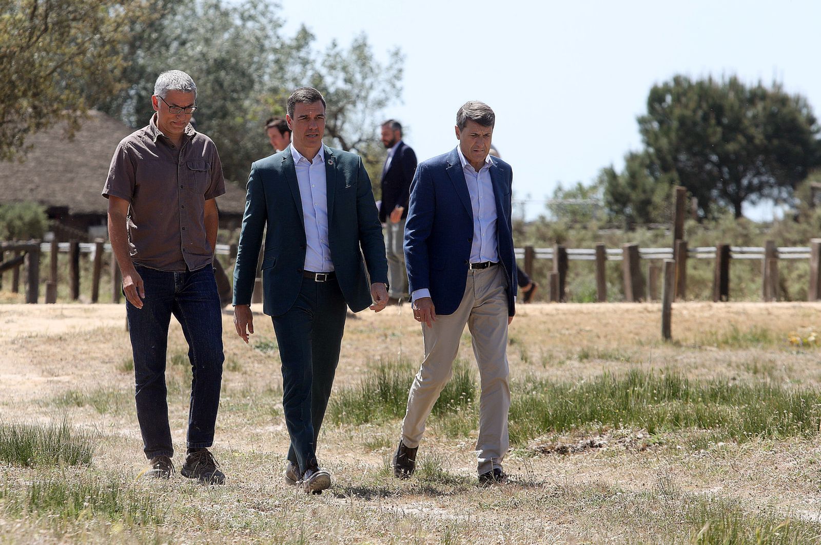 Imágenes de la visita de Pedro Sánchez a Doñana