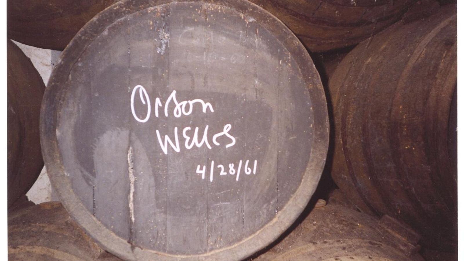 Bota firmada por Orson Welles.