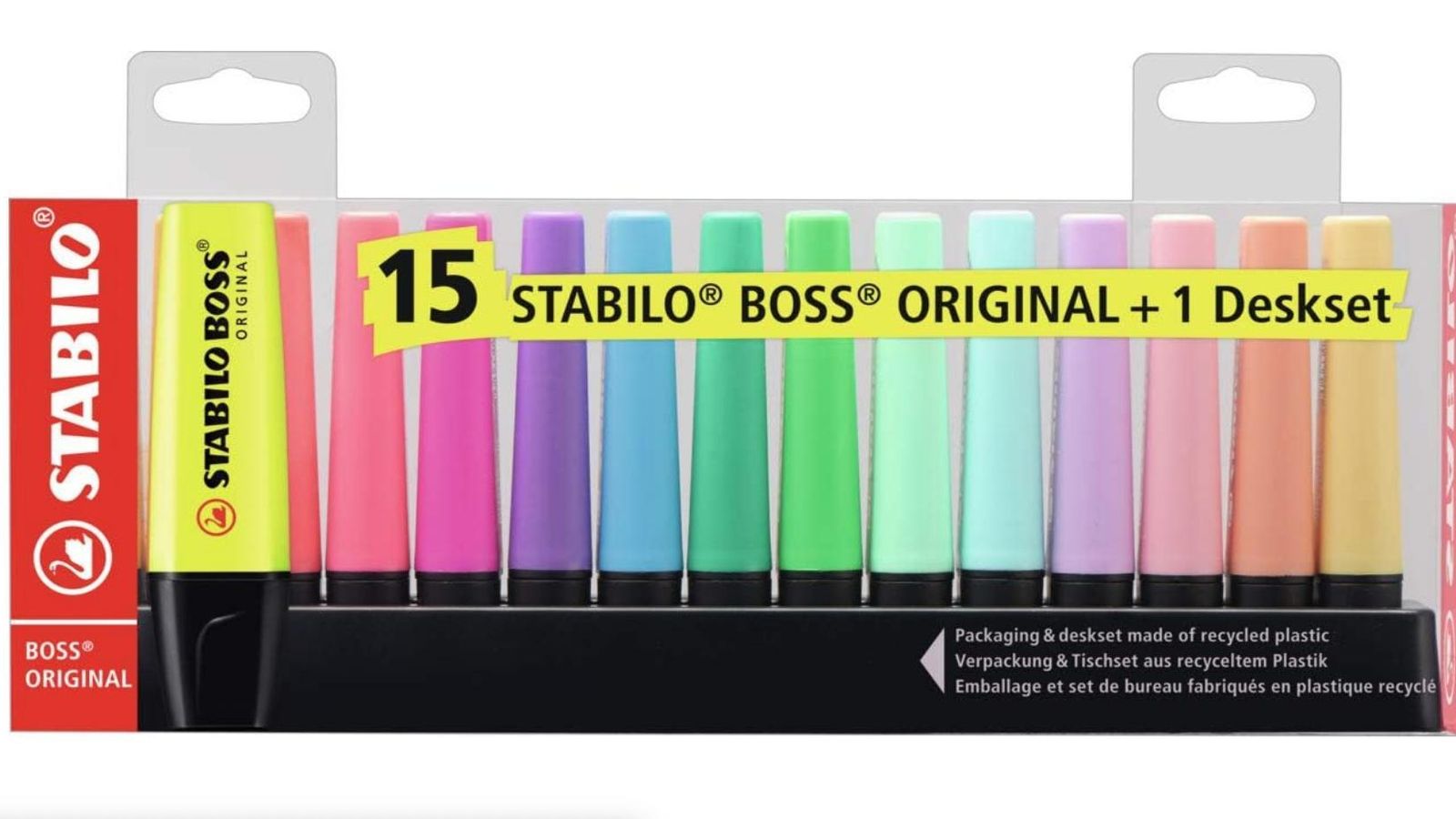 Subrayadores 15 colores fluorescentes