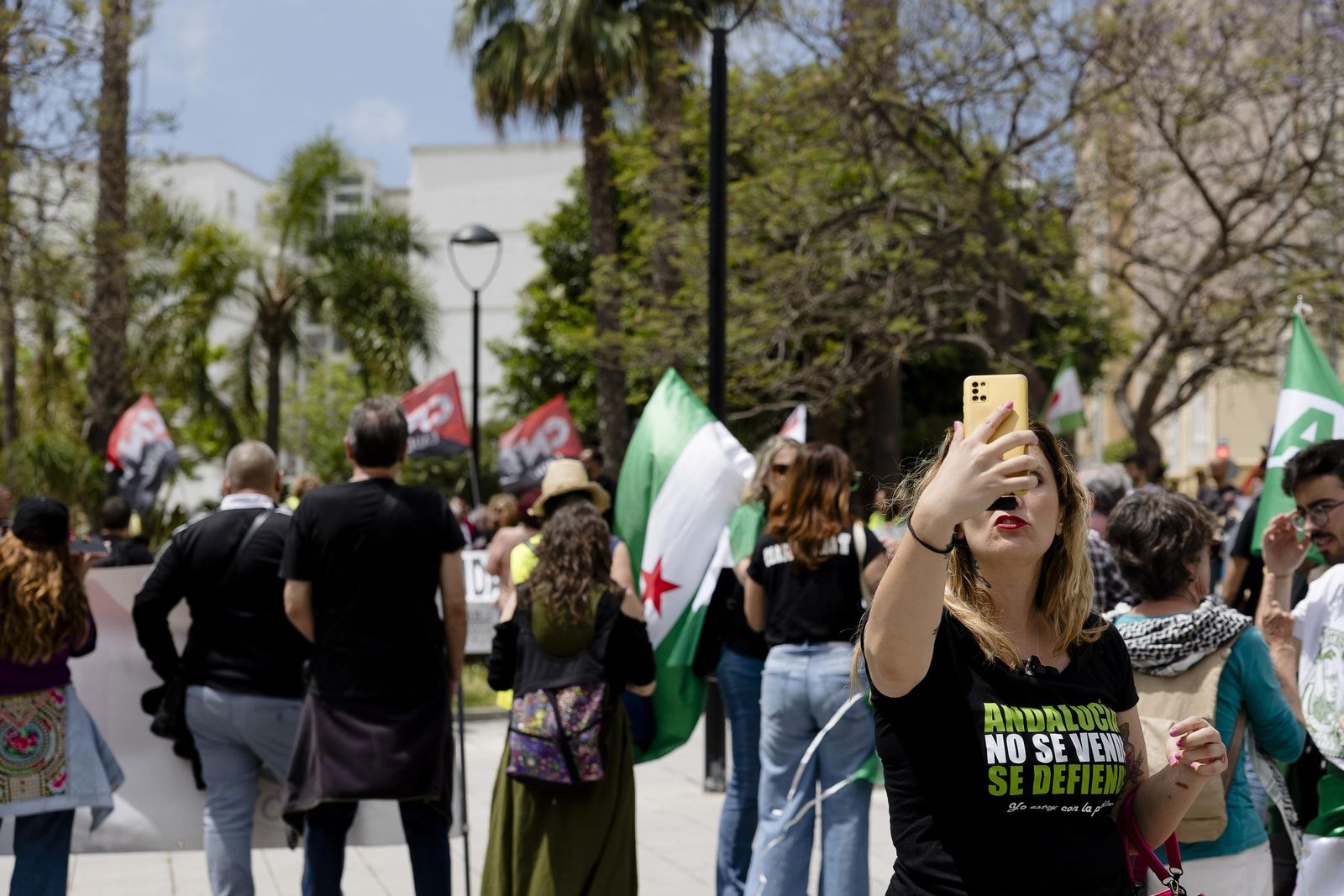 Imágenes de la manifestación del 1 de Mayo en Cádiz