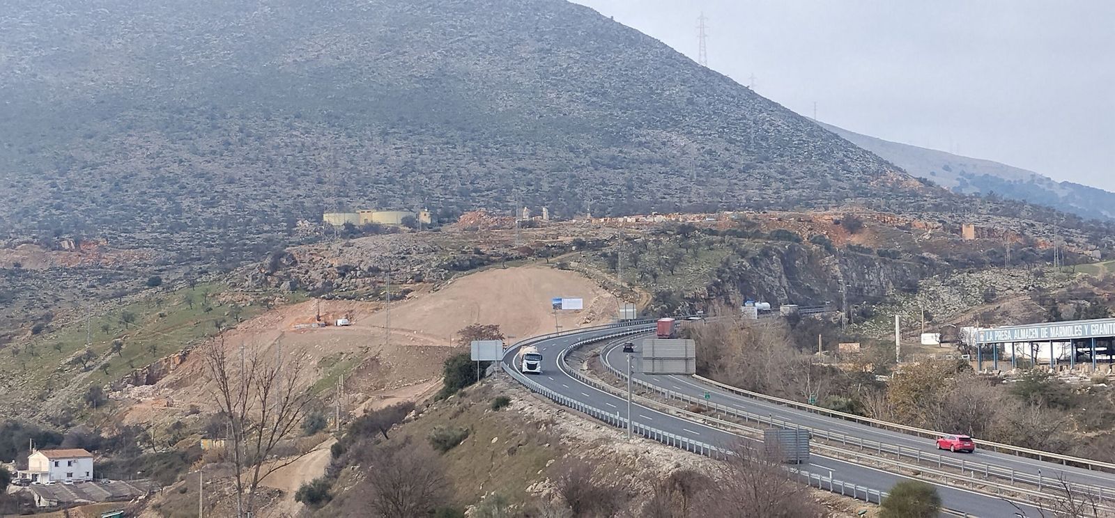 Obras en la Variante de Loja en el tramo A-92