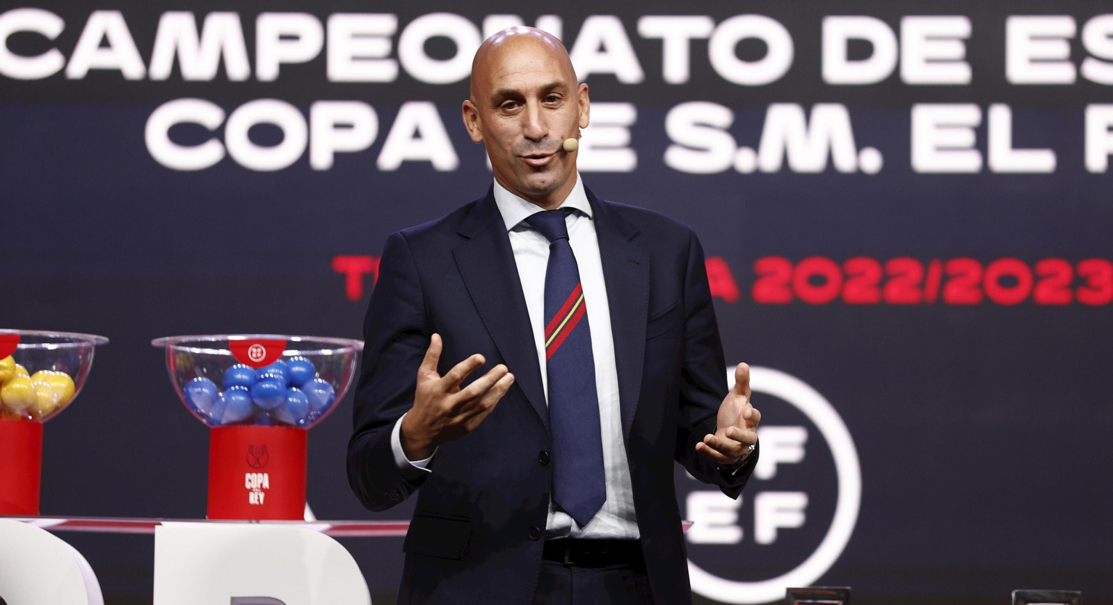Luis Rubiales, presidente de la Real Federación Española de Fútbol.