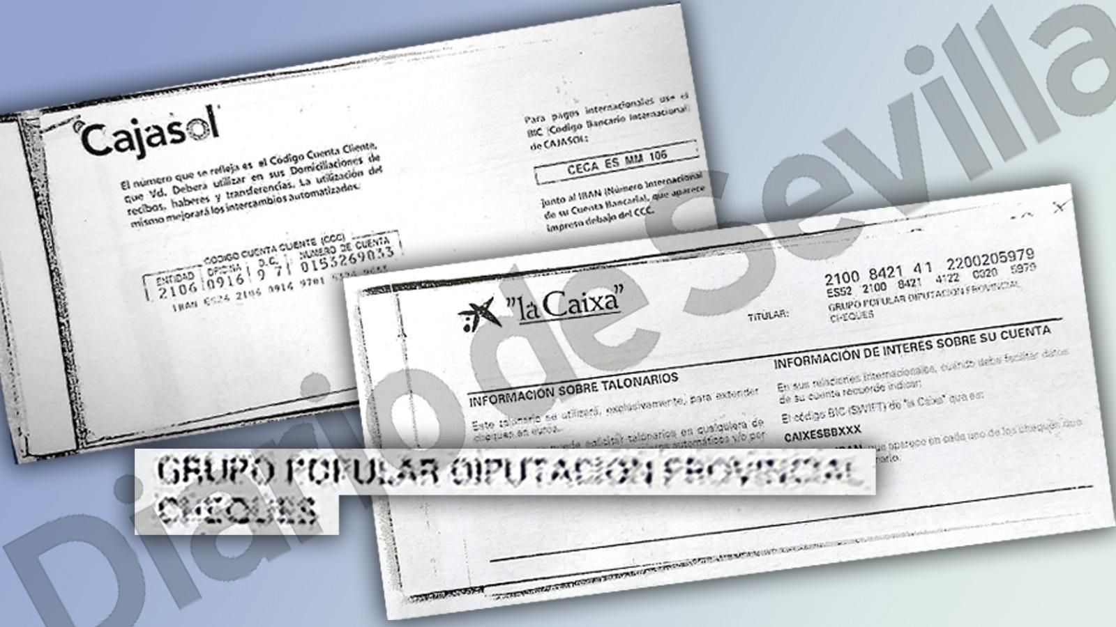 Talonarios del grupo popular.