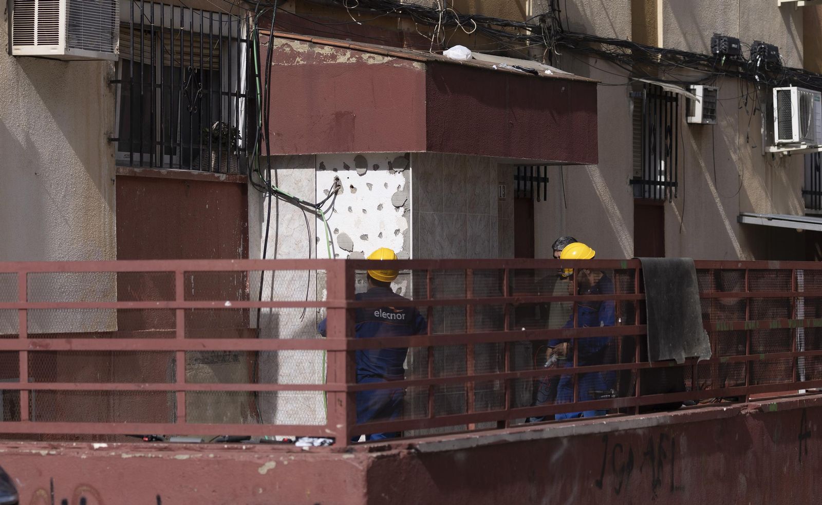 Batida contra la marihuana en el Polígono Norte, todas las fotos