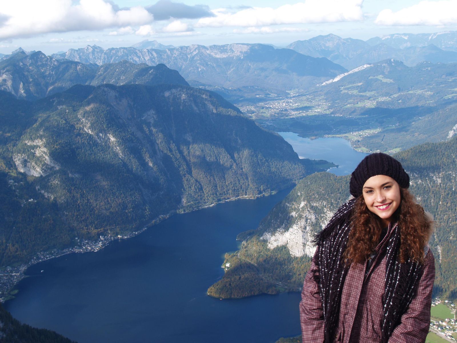 La joven Estefanía Aragón durante uno de sus viajes por Austria.