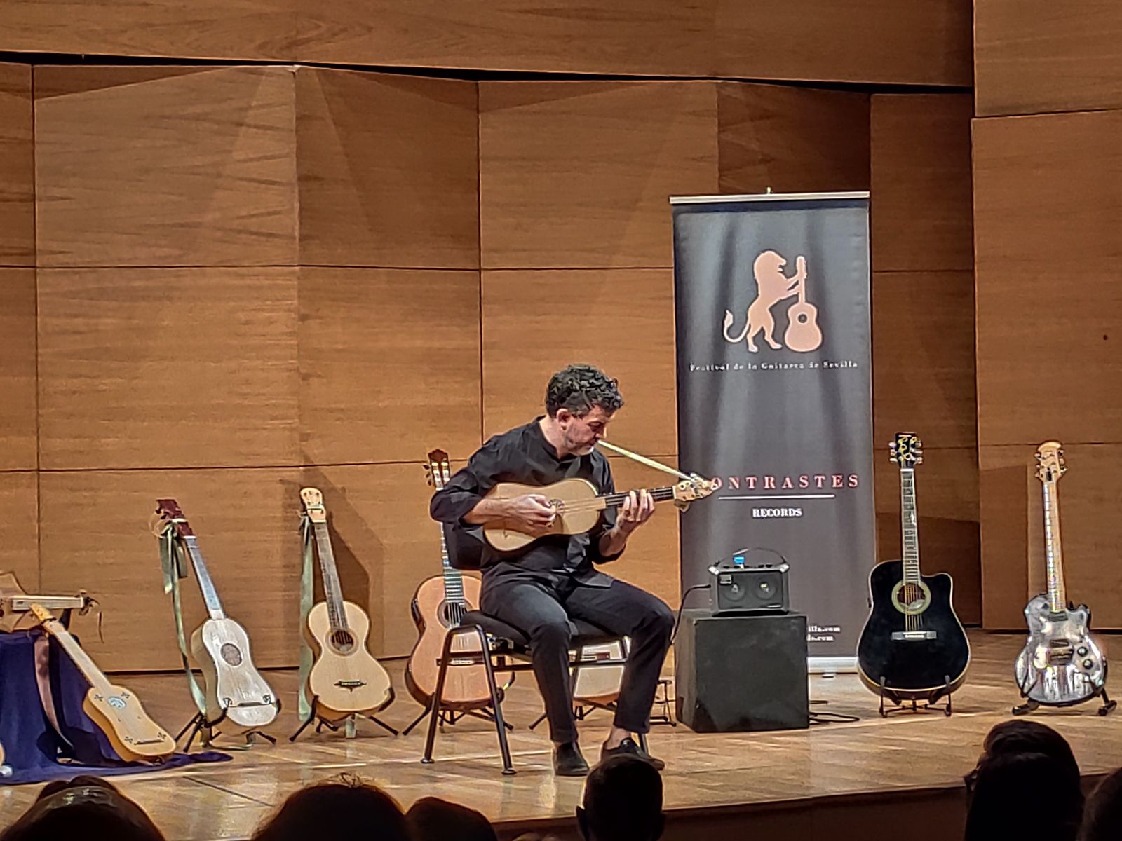 José Luis Pastor en un momento de su actuación