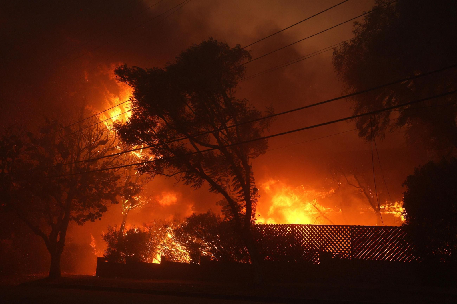 Las impactantes imágenes de los incendios de California