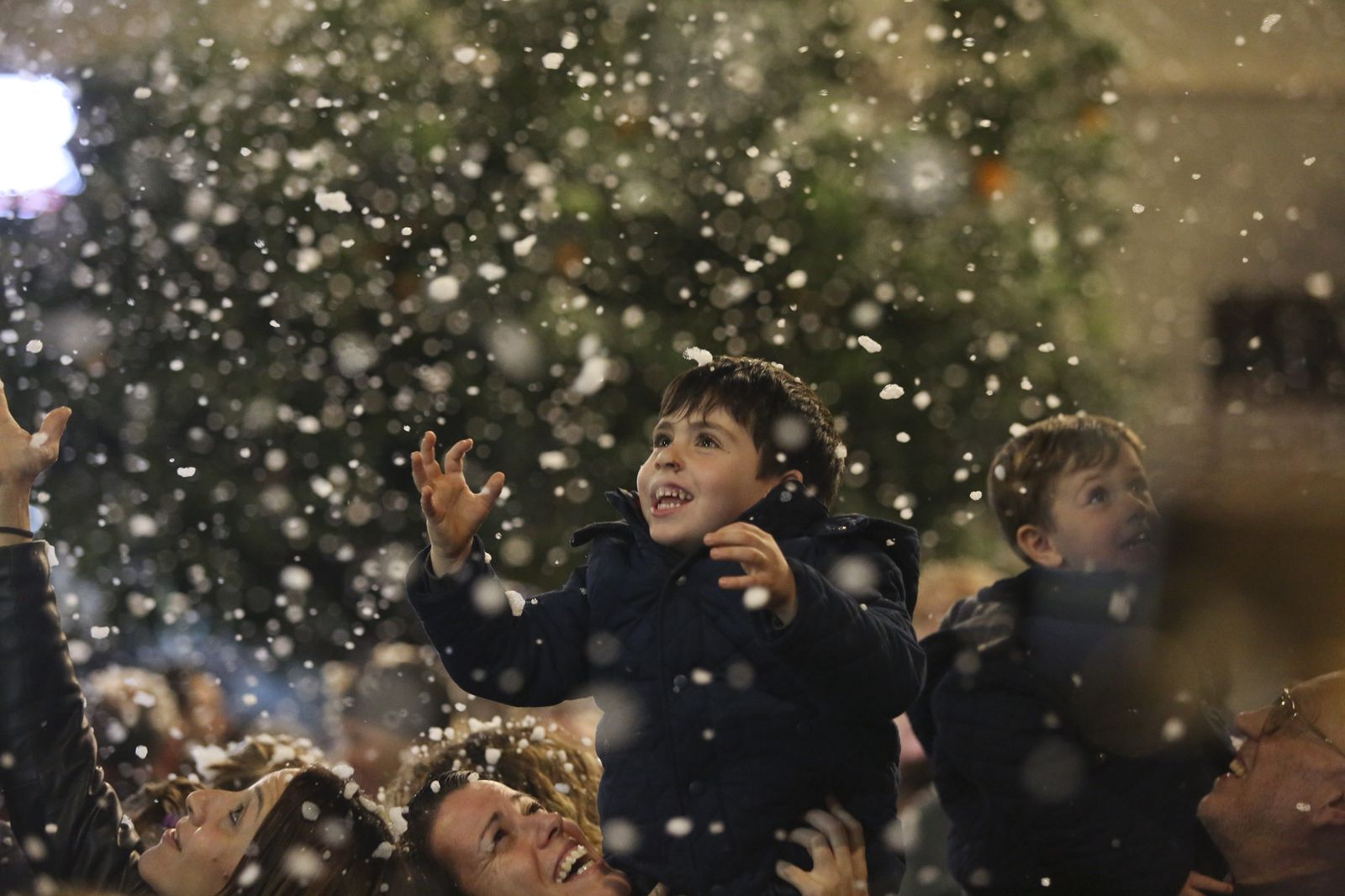 Fotos de la nieve en la Navidad de Málaga