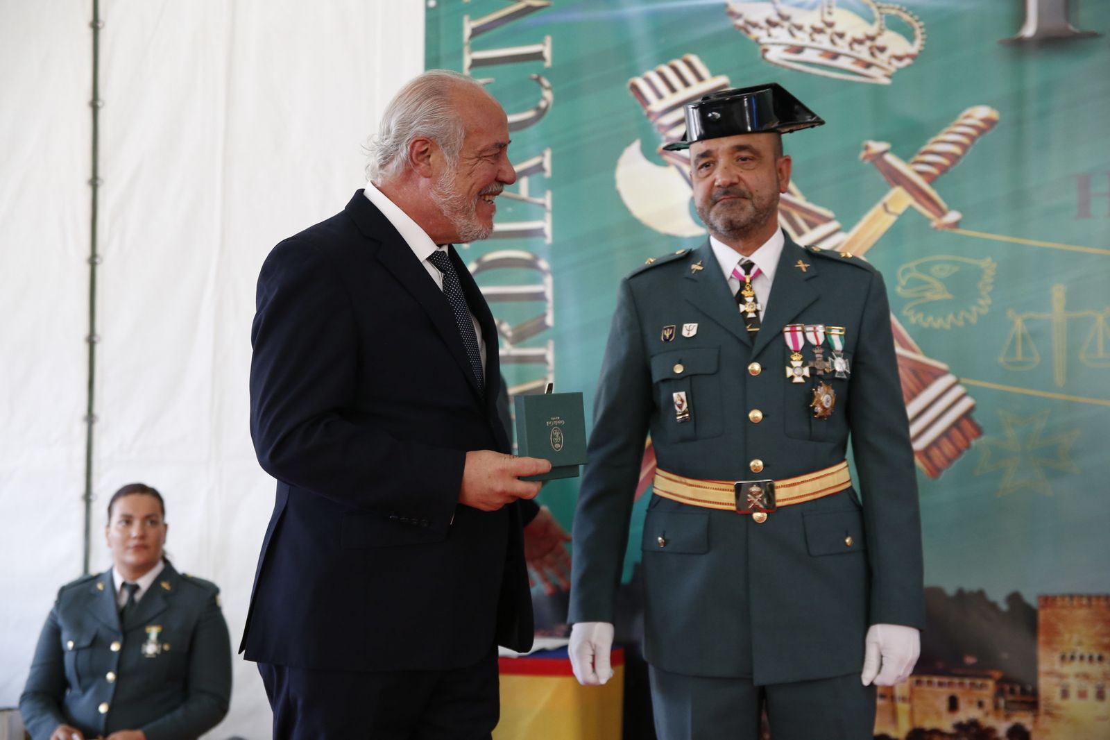 Imágenes del acto de celebración de la patrona de la Guardia Civil