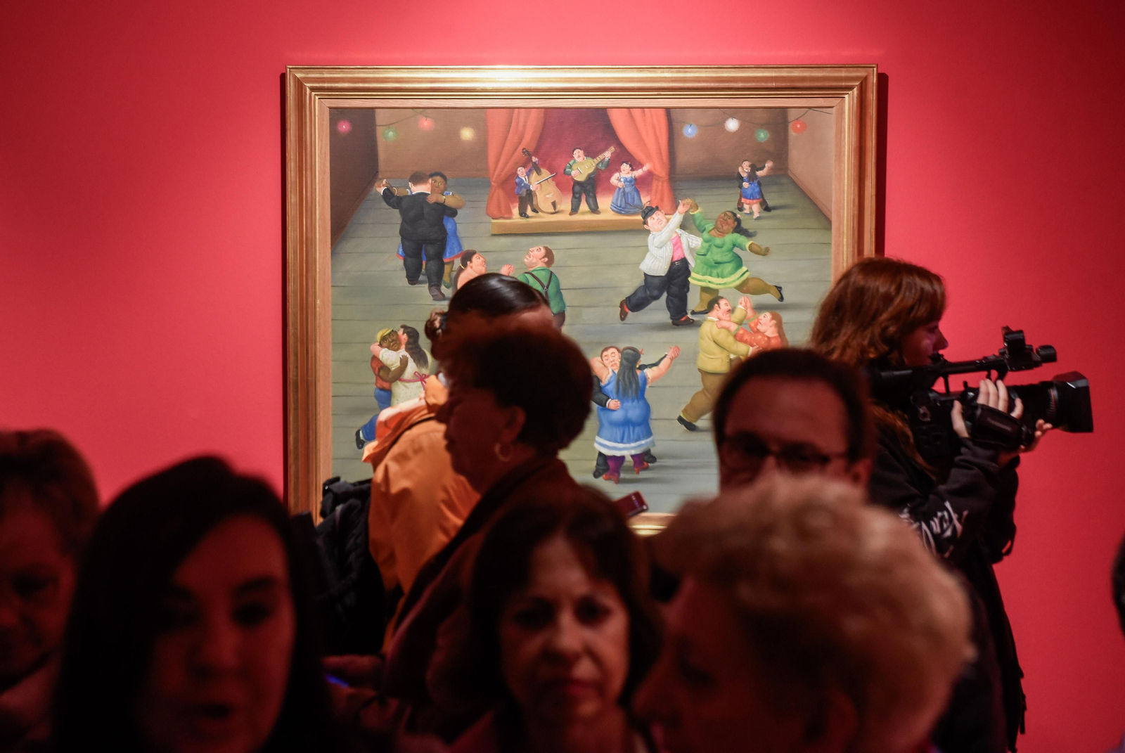 Inauguración  de la exposición sobre Fernando Botero