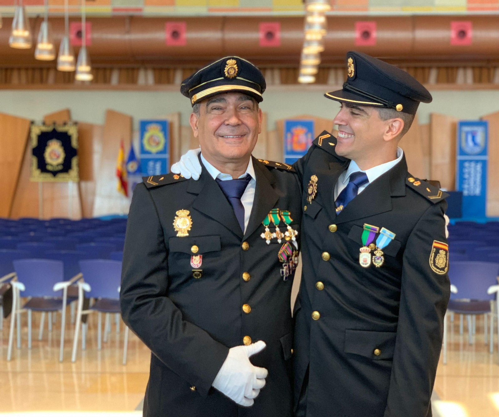 José y Víctor Jesús Bombien, padre e hijo.