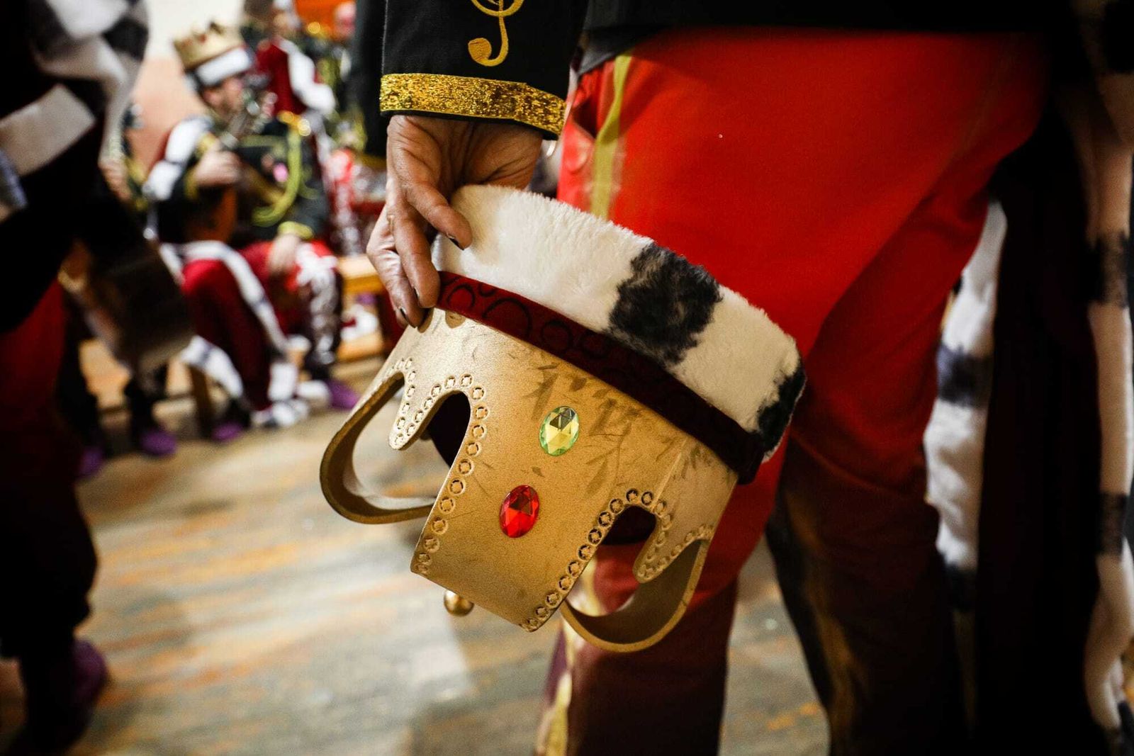 El ambiente en los camerinos del Falla