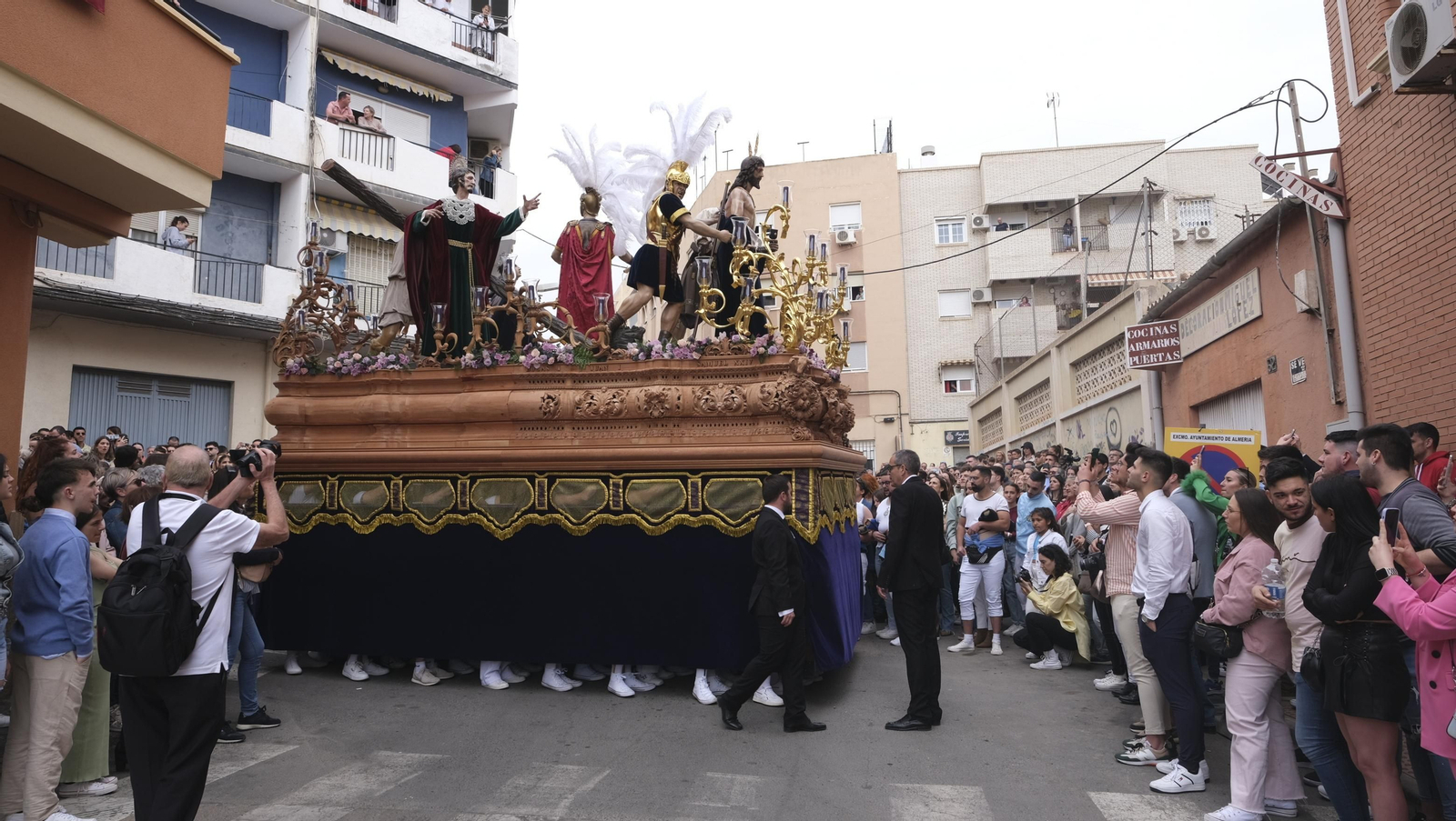 La procesión de Los Ángeles en Almería, en imágenes