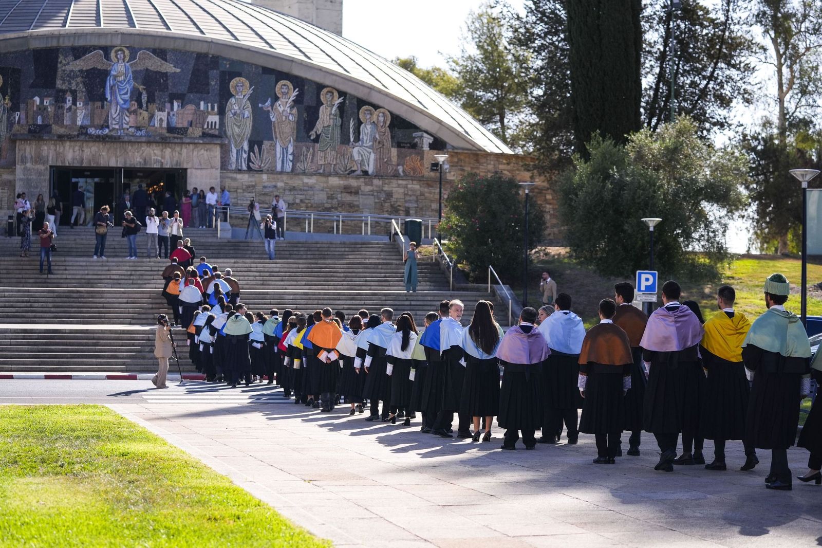 Profesores de la UCO durante la inauguración del curso académico.