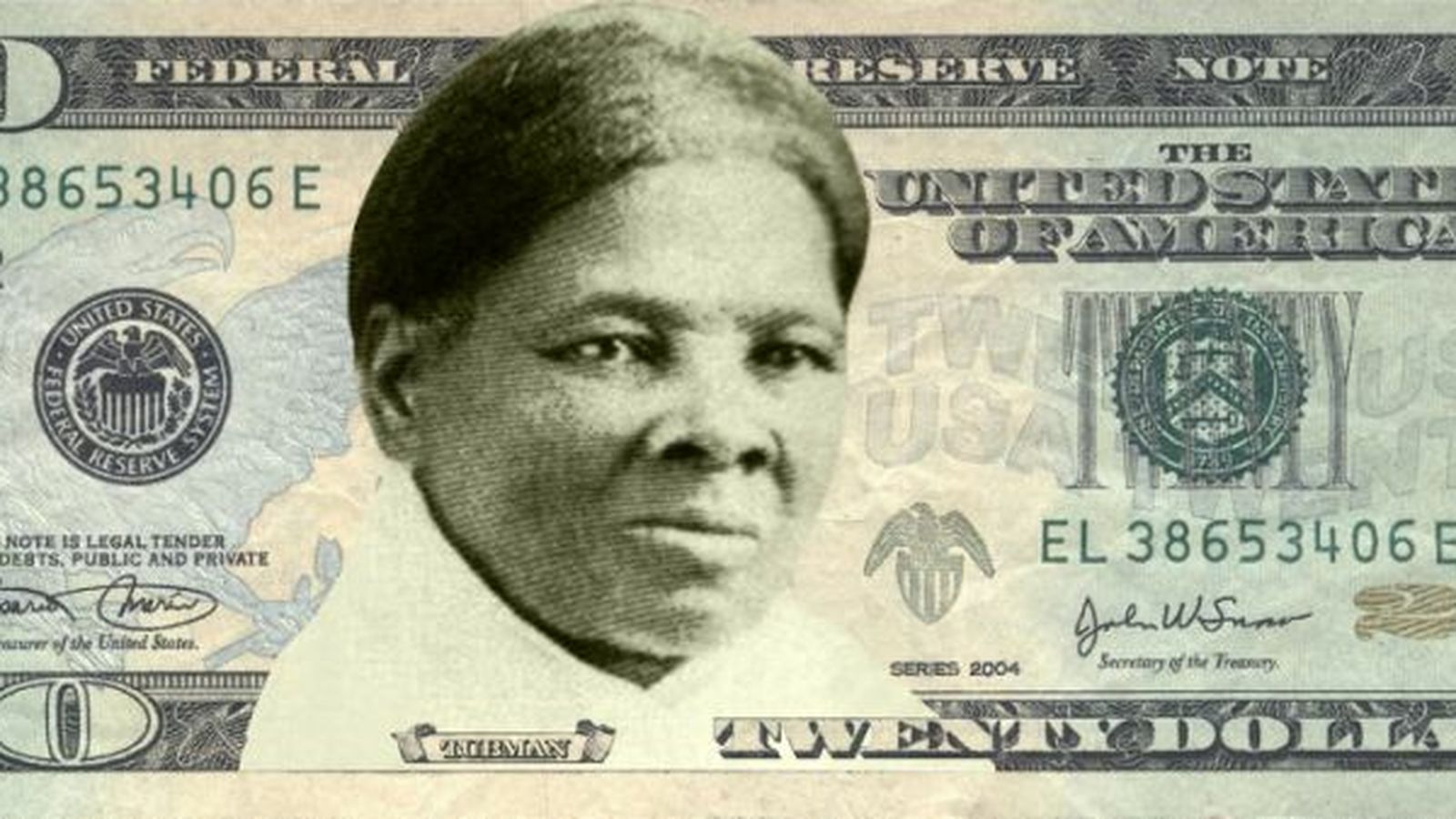 Así sería el billete de 20 dólares con Harriet Tubman.